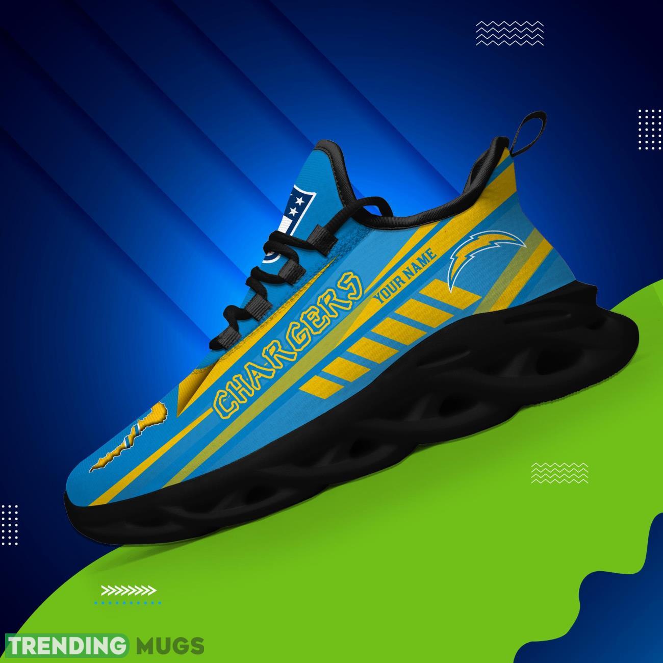 Custom Name Los Angeles Chargers Custom Name For Fans Max Soul Sneakers Max Soul Custom Name Los Angeles Chargers Custom Name For Fans Max Soul Sneakers Max Soul