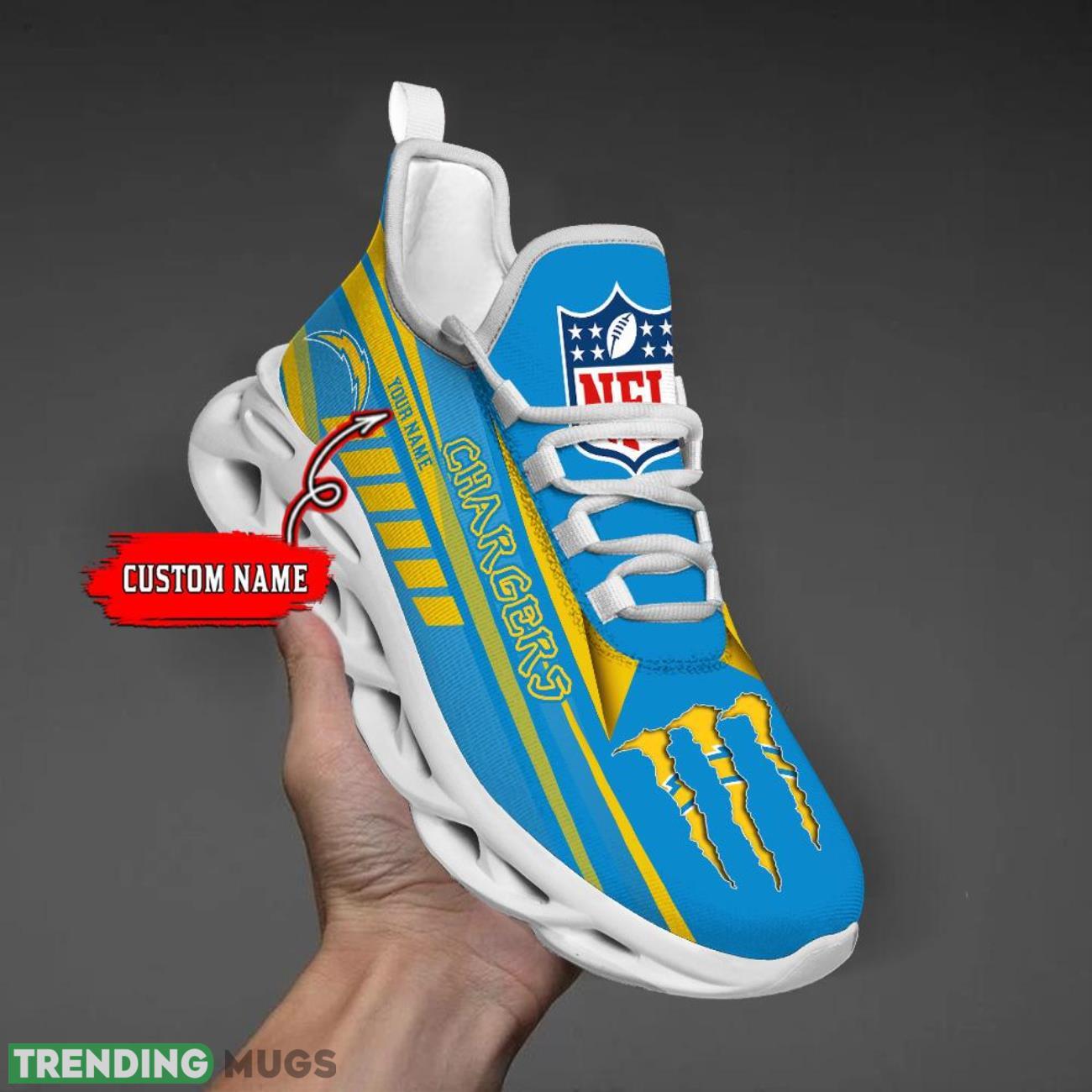 Custom Name Los Angeles Chargers Custom Name For Fans Max Soul Sneakers Product Photo 1 Custom Name Los Angeles Chargers Custom Name For Fans Max Soul Sneakers Product Photo 1