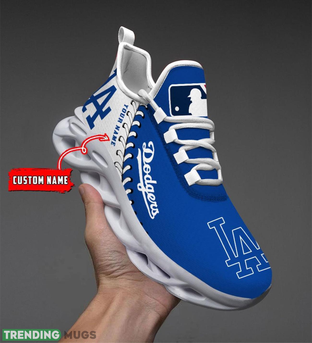 Custom Name Los Angeles Dodgers Max Soul Shoes Chunky Sneakers Custom Name Product Photo 1 Custom Name Los Angeles Dodgers Max Soul Shoes Chunky Sneakers Custom Name Product Photo 1