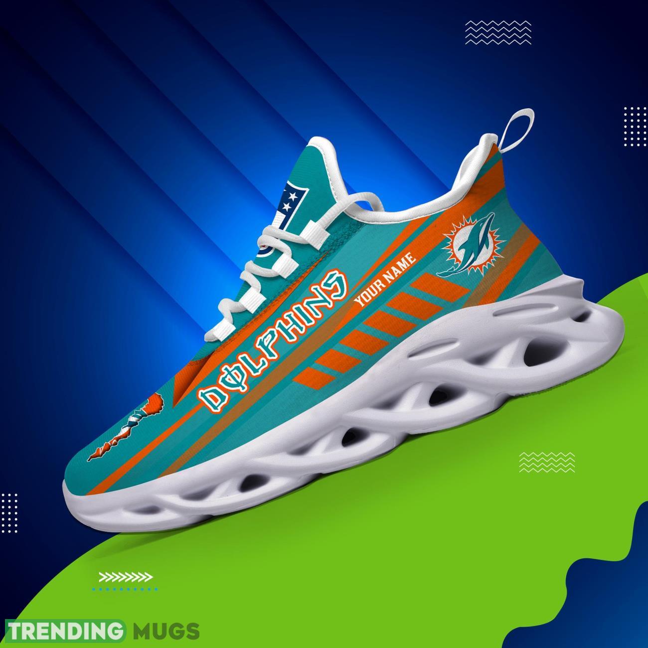 Custom Name Miami Dolphins Custom Name For Fans Max Soul Sneakers Max Soul Custom Name Miami Dolphins Custom Name For Fans Max Soul Sneakers Max Soul