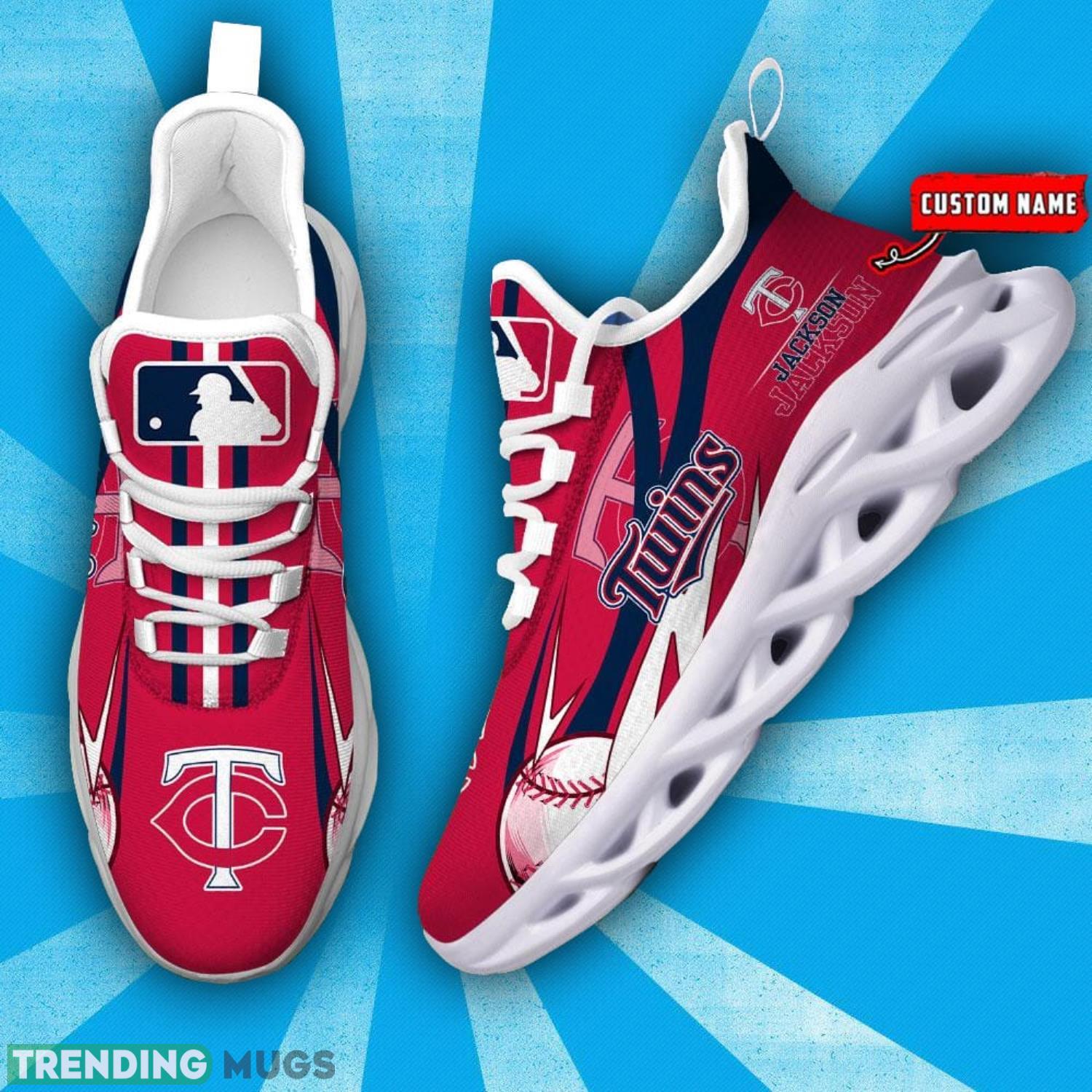 Custom Name Minnesota Twins Personalized Sneakers Max Soul Shoes Max Soul Custom Name Minnesota Twins Personalized Sneakers Max Soul Shoes Max Soul