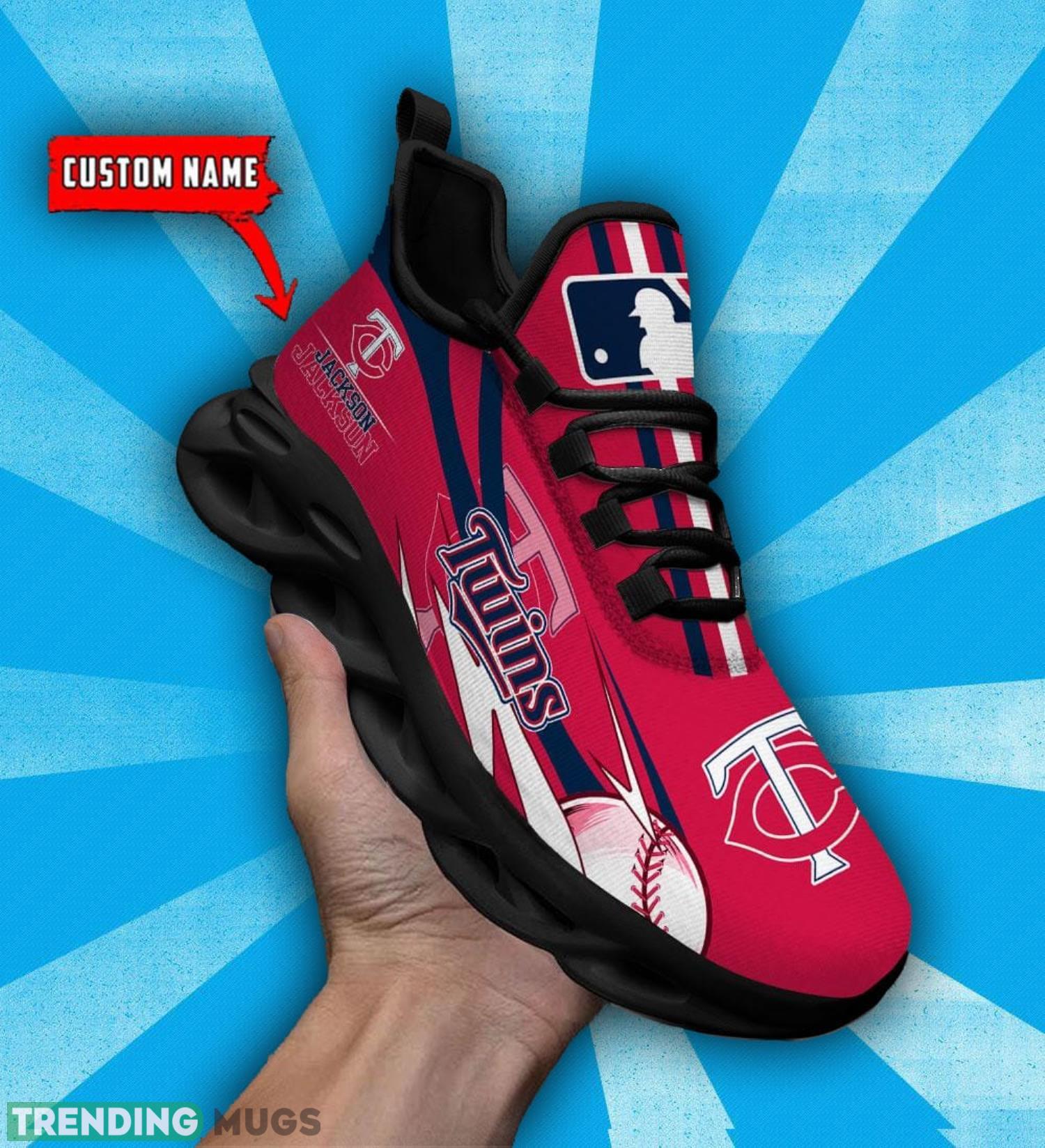 Custom Name Minnesota Twins Personalized Sneakers Max Soul Shoes Max Soul Custom Name Minnesota Twins Personalized Sneakers Max Soul Shoes Max Soul