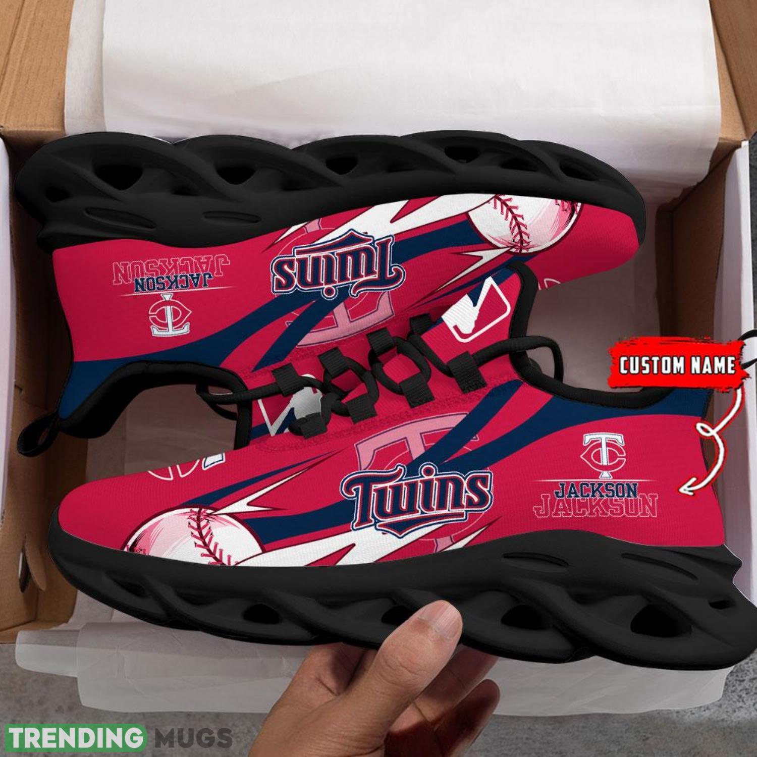 Custom Name Minnesota Twins Personalized Sneakers Max Soul Shoes Max Soul Custom Name Minnesota Twins Personalized Sneakers Max Soul Shoes Max Soul