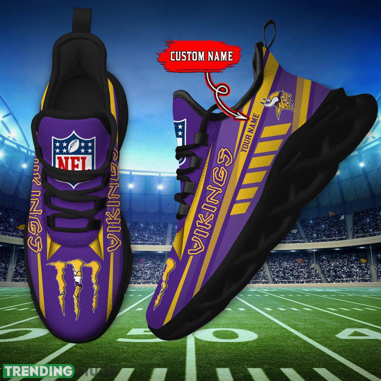 Custom Name Minnesota Vikings Custom Name For Fans Max Soul Sneakers Max Soul Custom Name Minnesota Vikings Custom Name For Fans Max Soul Sneakers Max Soul