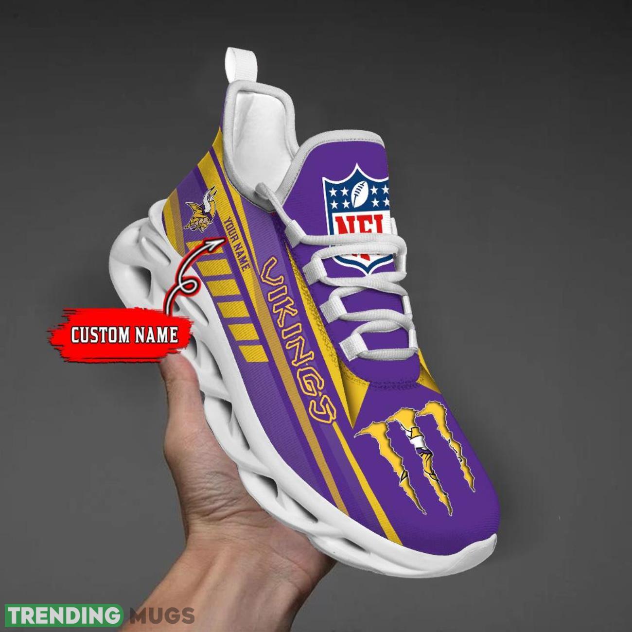 Custom Name Minnesota Vikings Custom Name For Fans Max Soul Sneakers Product Photo 1 Custom Name Minnesota Vikings Custom Name For Fans Max Soul Sneakers Product Photo 1