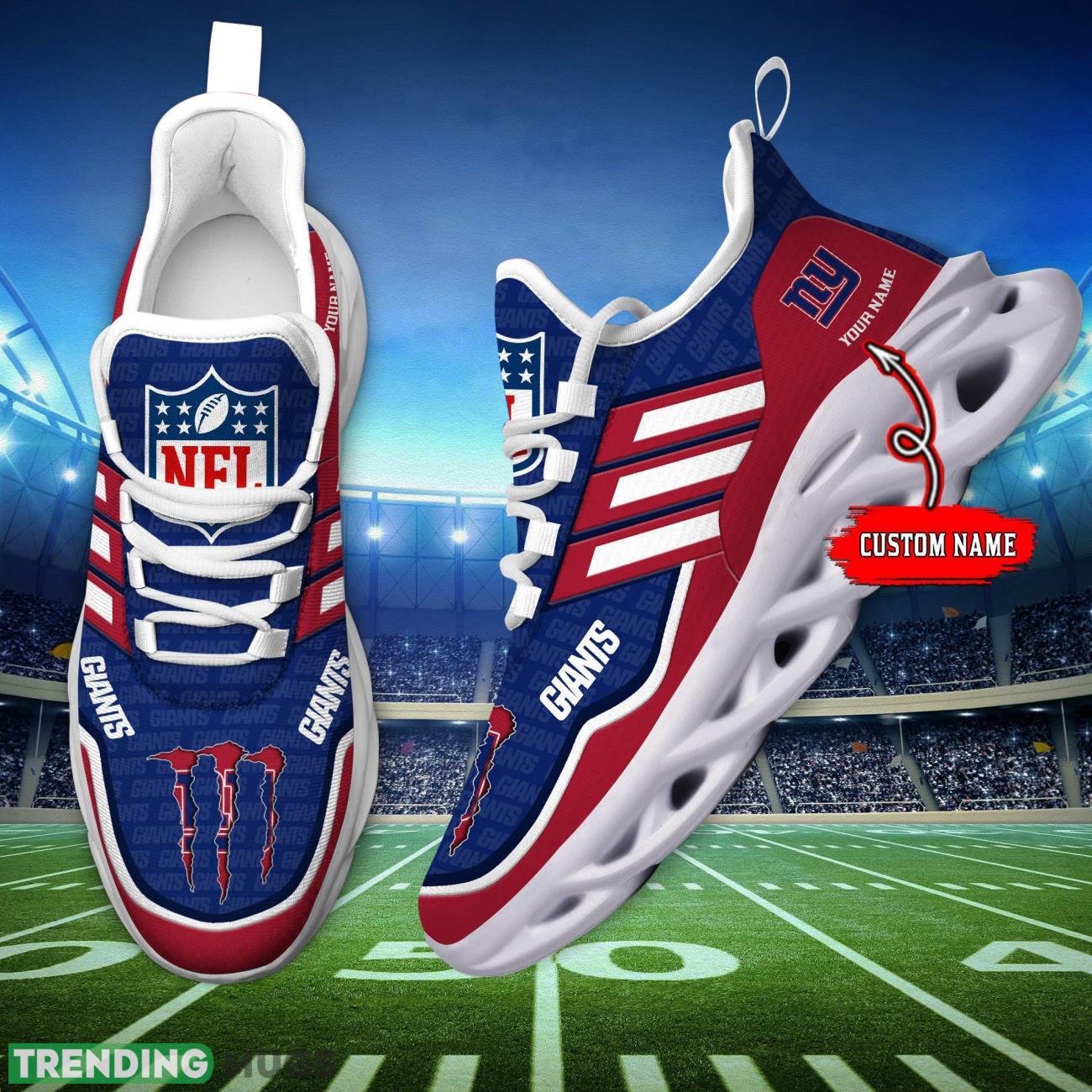 Custom Name New York Giants Personalized Sneakers Max Soul Shoes For Fans Product Photo 1 Custom Name New York Giants Personalized Sneakers Max Soul Shoes For Fans Product Photo 1
