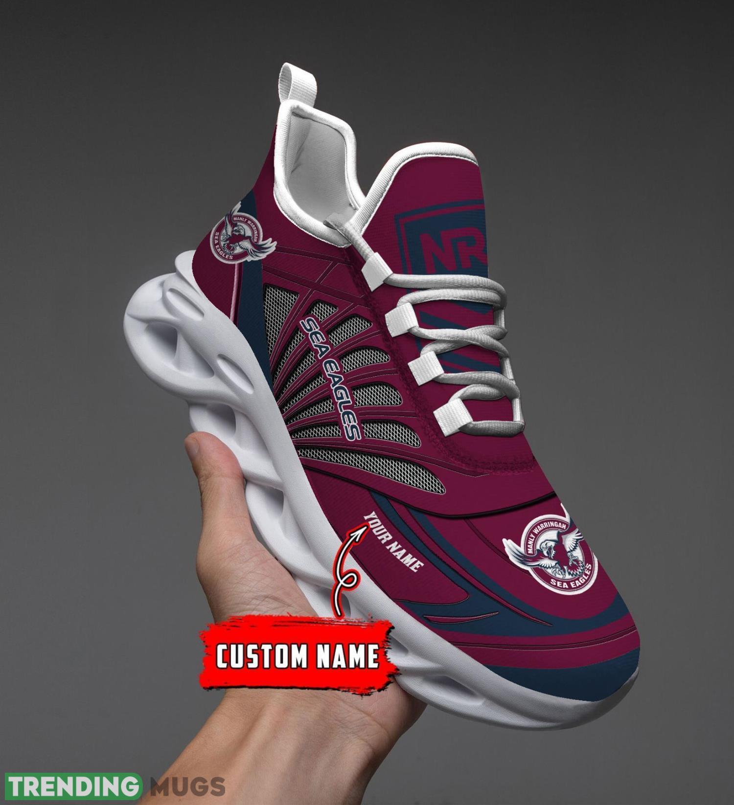 Custom Name Nrl Teams Manly Sea Eagles Personalized Name Max Soul Shoes Gift For Fans Sport Product Photo 1 Custom Name Nrl Teams Manly Sea Eagles Personalized Name Max Soul Shoes Gift For Fans Sport Product Photo 1