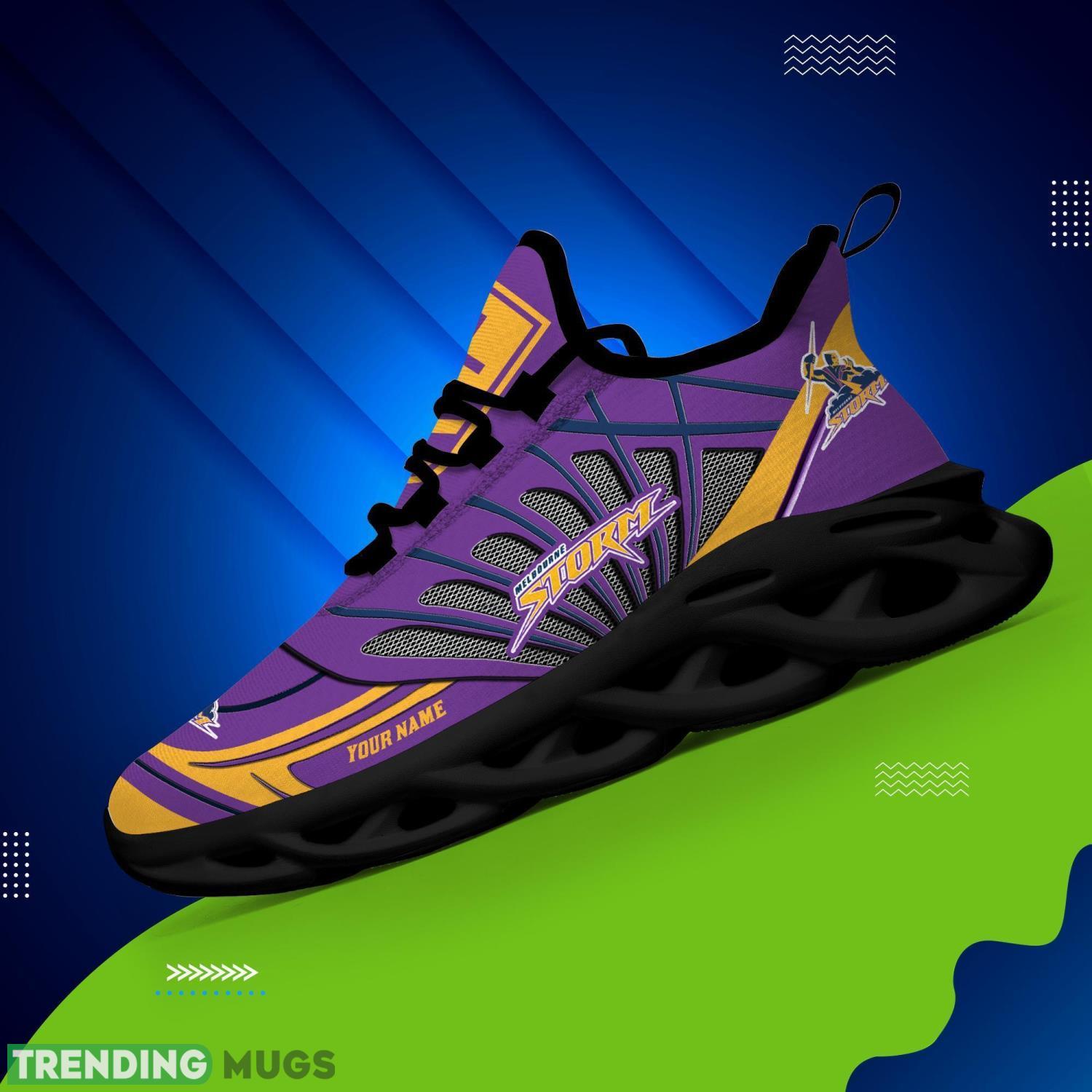 Custom Name Nrl Teams Melbourne Storm Personalized Name Max Soul Shoes Gift For Fans Sport Max Soul Custom Name Nrl Teams Melbourne Storm Personalized Name Max Soul Shoes Gift For Fans Sport Max Soul