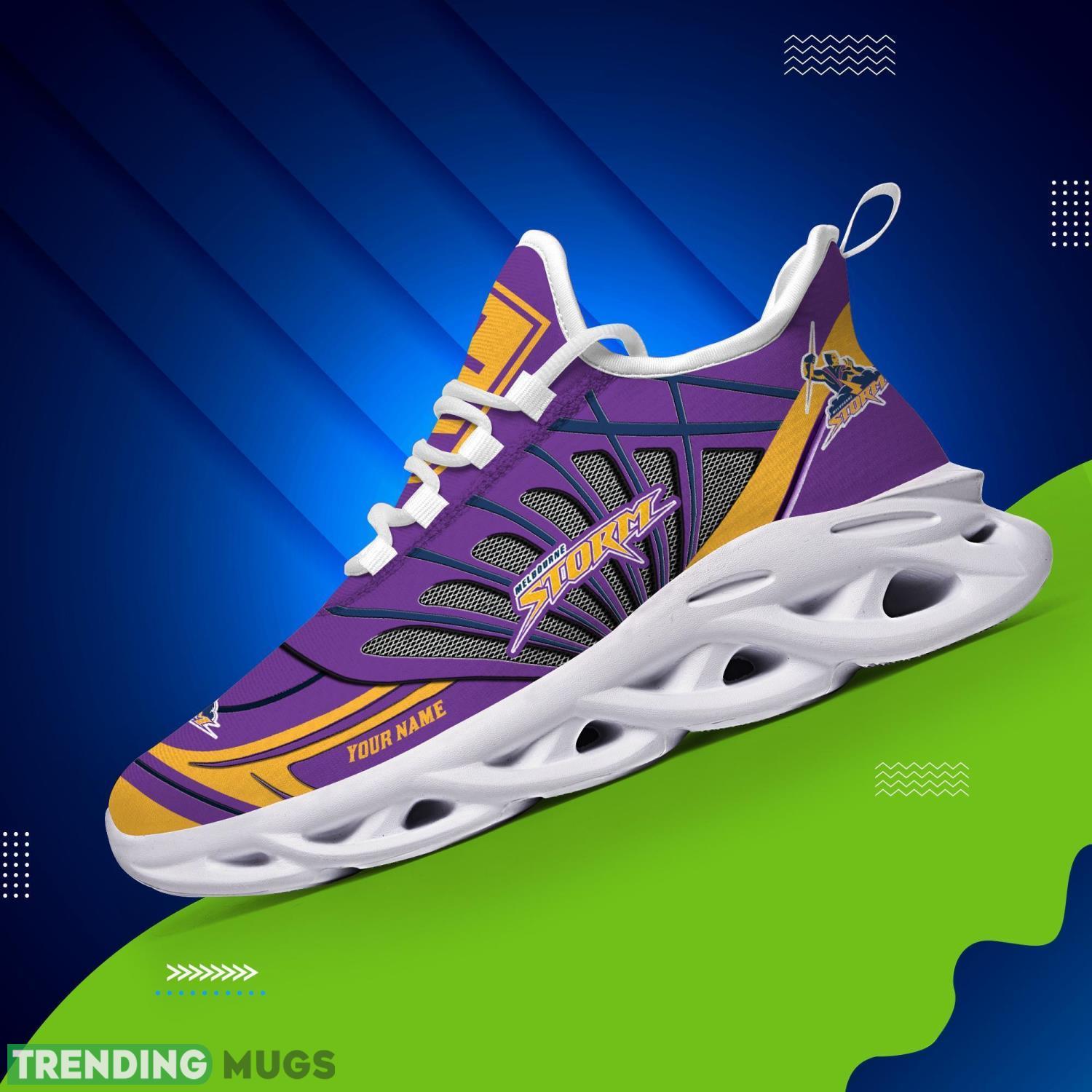 Custom Name Nrl Teams Melbourne Storm Personalized Name Max Soul Shoes Gift For Fans Sport Max Soul Custom Name Nrl Teams Melbourne Storm Personalized Name Max Soul Shoes Gift For Fans Sport Max Soul