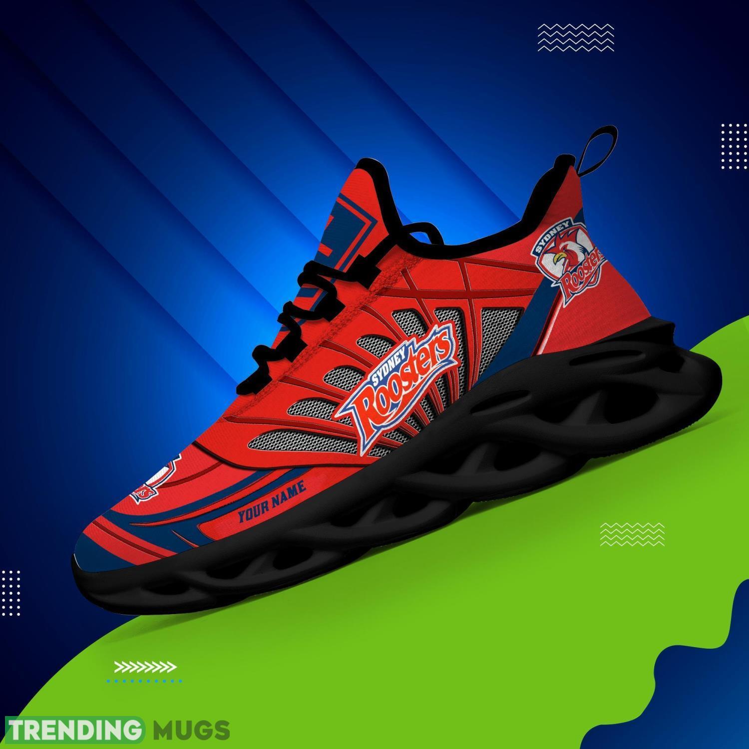 Custom Name Nrl Teams Sydney Roosters Personalized Name Max Soul Shoes Gift For Fans Sport Max Soul Custom Name Nrl Teams Sydney Roosters Personalized Name Max Soul Shoes Gift For Fans Sport Max Soul