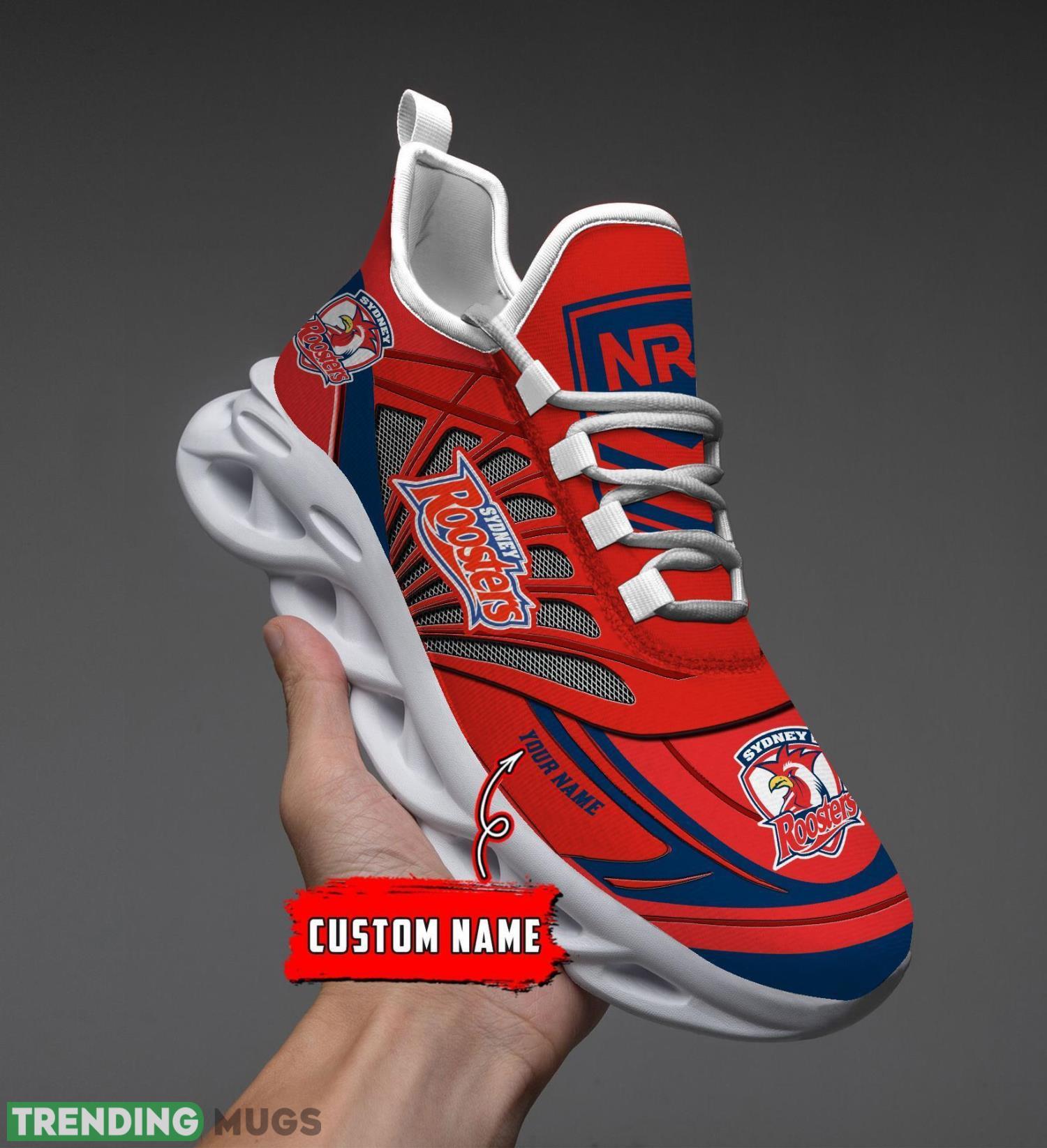 Custom Name Nrl Teams Sydney Roosters Personalized Name Max Soul Shoes Gift For Fans Sport Product Photo 1 Custom Name Nrl Teams Sydney Roosters Personalized Name Max Soul Shoes Gift For Fans Sport Product Photo 1