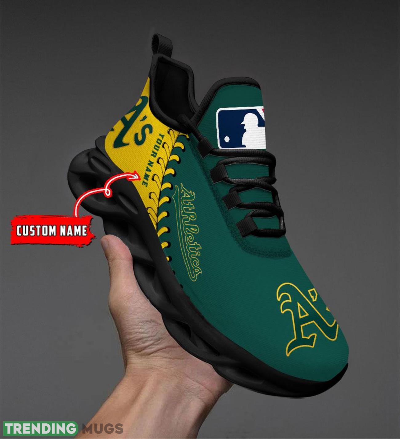 Custom Name Oakland Athletics Max Soul Shoes Chunky Sneakers Custom Name Max Soul Custom Name Oakland Athletics Max Soul Shoes Chunky Sneakers Custom Name Max Soul