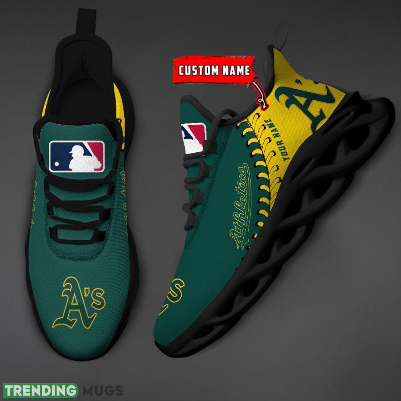 Custom Name Oakland Athletics Max Soul Shoes Chunky Sneakers Custom Name Max Soul Custom Name Oakland Athletics Max Soul Shoes Chunky Sneakers Custom Name Max Soul