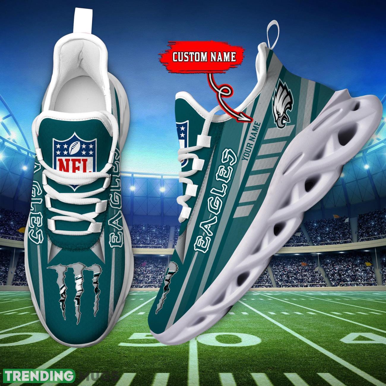 Custom Name Philadelphia Eagles Custom Name For Fans Max Soul Sneakers Max Soul Custom Name Philadelphia Eagles Custom Name For Fans Max Soul Sneakers Max Soul