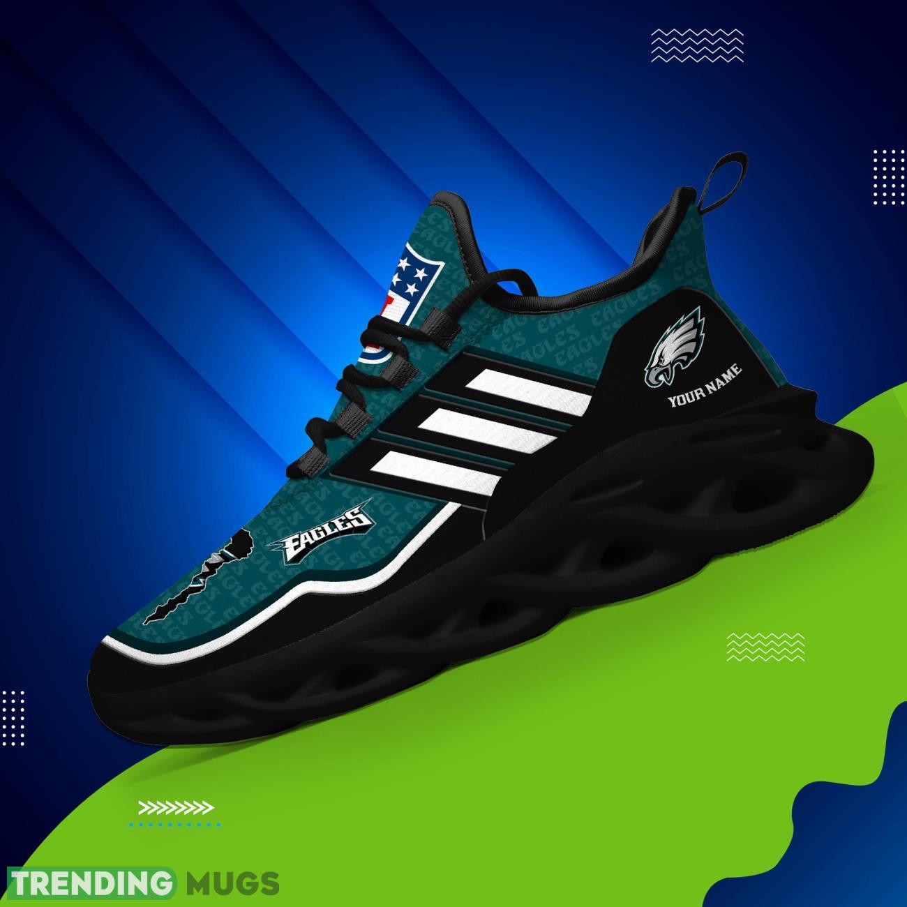 Custom Name Philadelphia Eagles Personalized Sneakers Max Soul Shoes For Fans Max Soul Custom Name Philadelphia Eagles Personalized Sneakers Max Soul Shoes For Fans Max Soul
