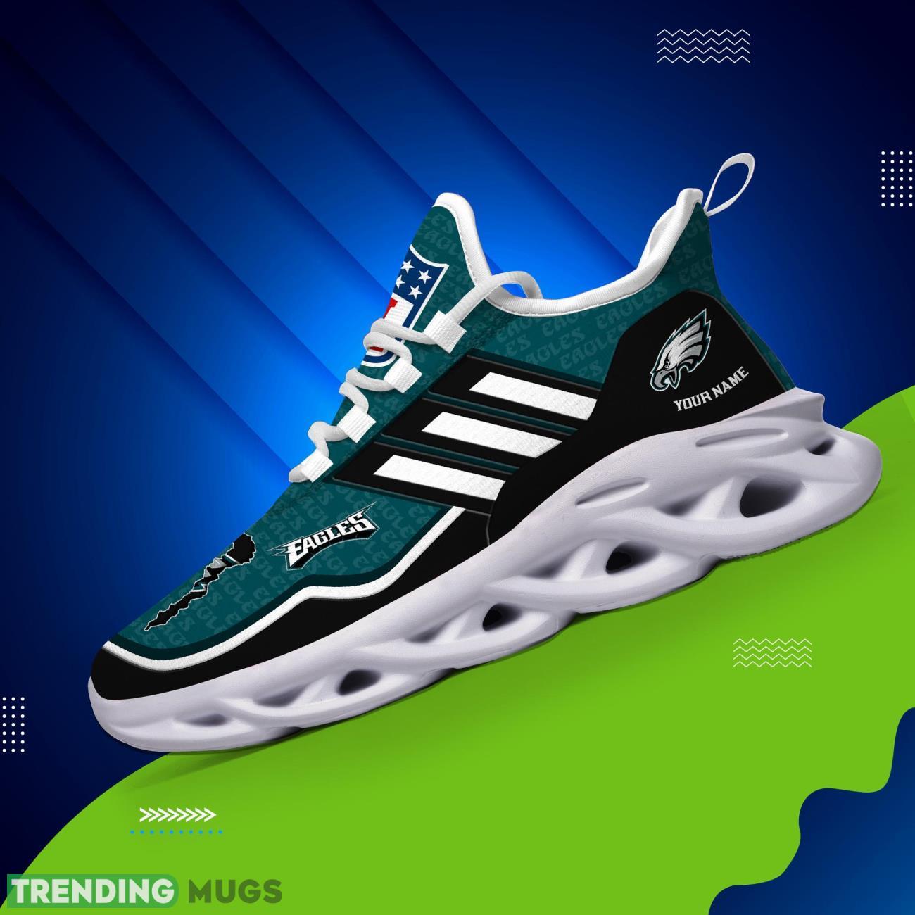 Custom Name Philadelphia Eagles Personalized Sneakers Max Soul Shoes For Fans Max Soul Custom Name Philadelphia Eagles Personalized Sneakers Max Soul Shoes For Fans Max Soul