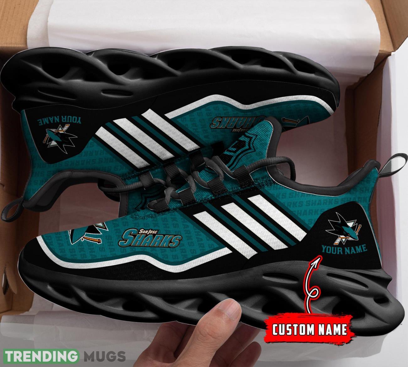 Custom Name San Jose Sharks CAMO Personalized Gift Max Soul Shoes Max Soul Custom Name San Jose Sharks CAMO Personalized Gift Max Soul Shoes Max Soul
