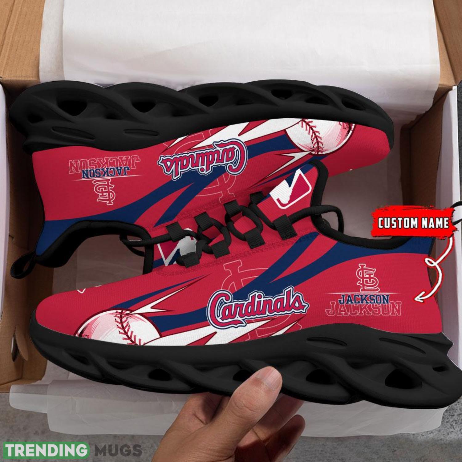 Custom Name St Louis Cardinals Personalized Sneakers Max Soul Shoes Max Soul Custom Name St Louis Cardinals Personalized Sneakers Max Soul Shoes Max Soul