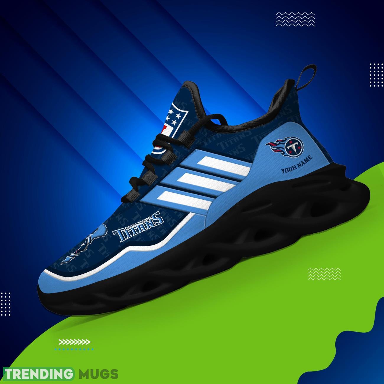 Custom Name Tennessee Titans Personalized Sneakers Max Soul Shoes For Fans Max Soul Custom Name Tennessee Titans Personalized Sneakers Max Soul Shoes For Fans Max Soul