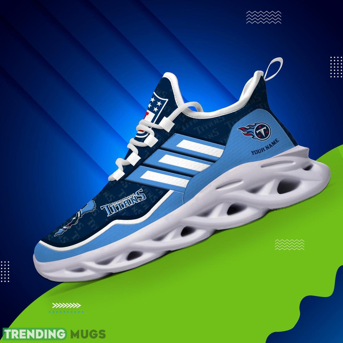 Custom Name Tennessee Titans Personalized Sneakers Max Soul Shoes For Fans Max Soul Custom Name Tennessee Titans Personalized Sneakers Max Soul Shoes For Fans Max Soul