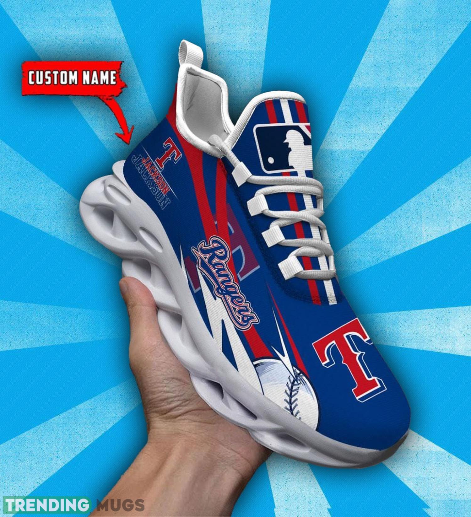 Custom Name Texas Rangers Personalized Sneakers Max Soul Shoes Product Photo 1 Custom Name Texas Rangers Personalized Sneakers Max Soul Shoes Product Photo 1