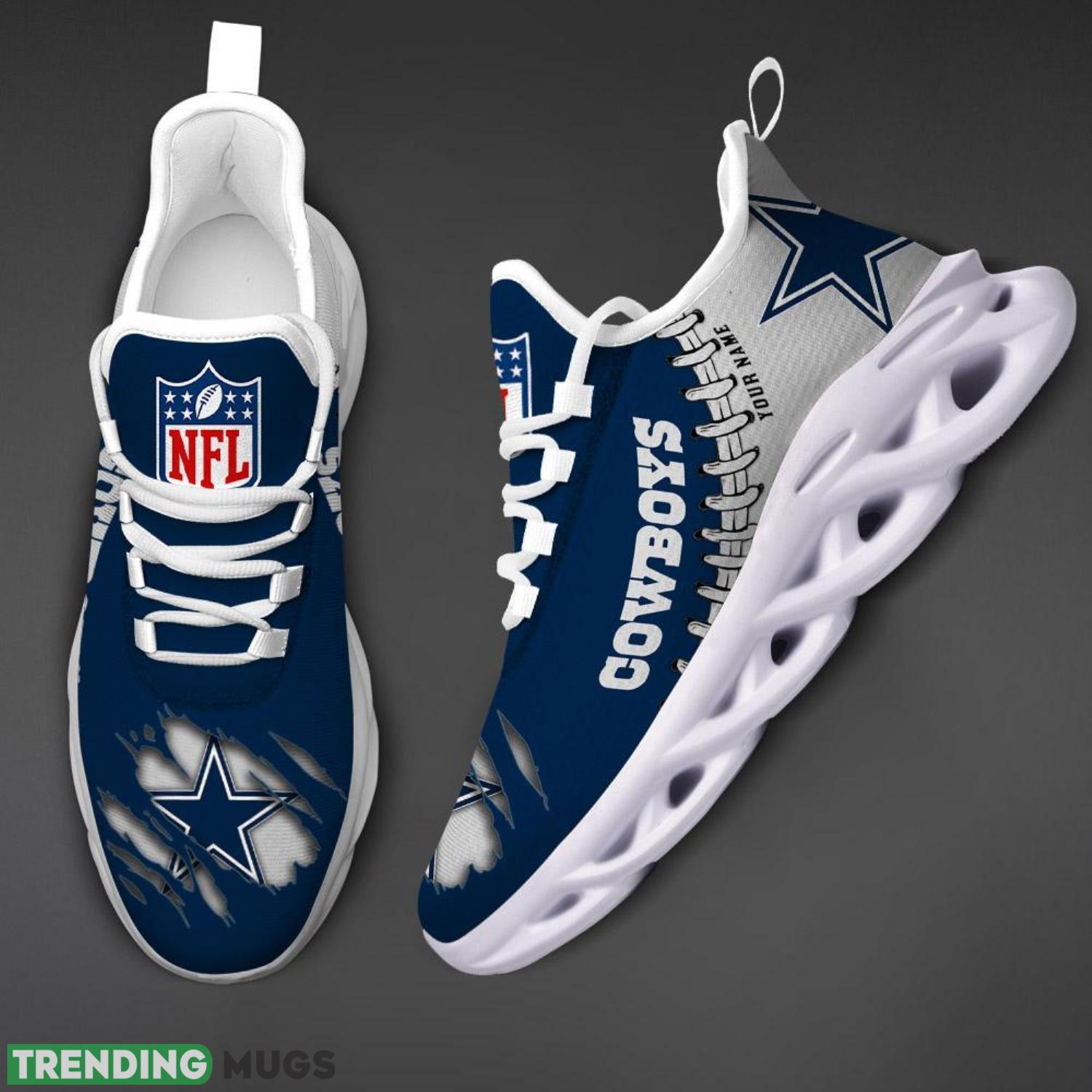 Dallas Cowboys Logo Personalized Name Max Soul Shoes Max Soul Dallas Cowboys Logo Personalized Name Max Soul Shoes Max Soul