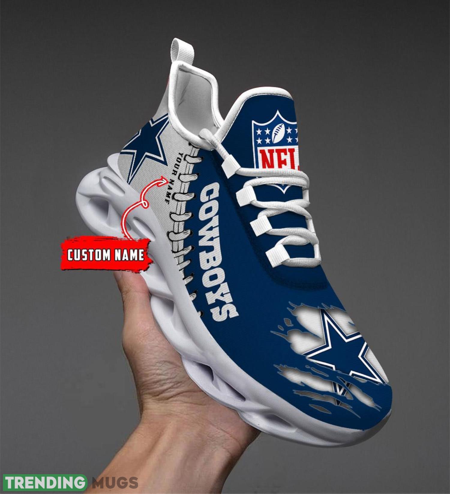 Dallas Cowboys Logo Personalized Name Max Soul Shoes Product Photo 1 Dallas Cowboys Logo Personalized Name Max Soul Shoes Product Photo 1