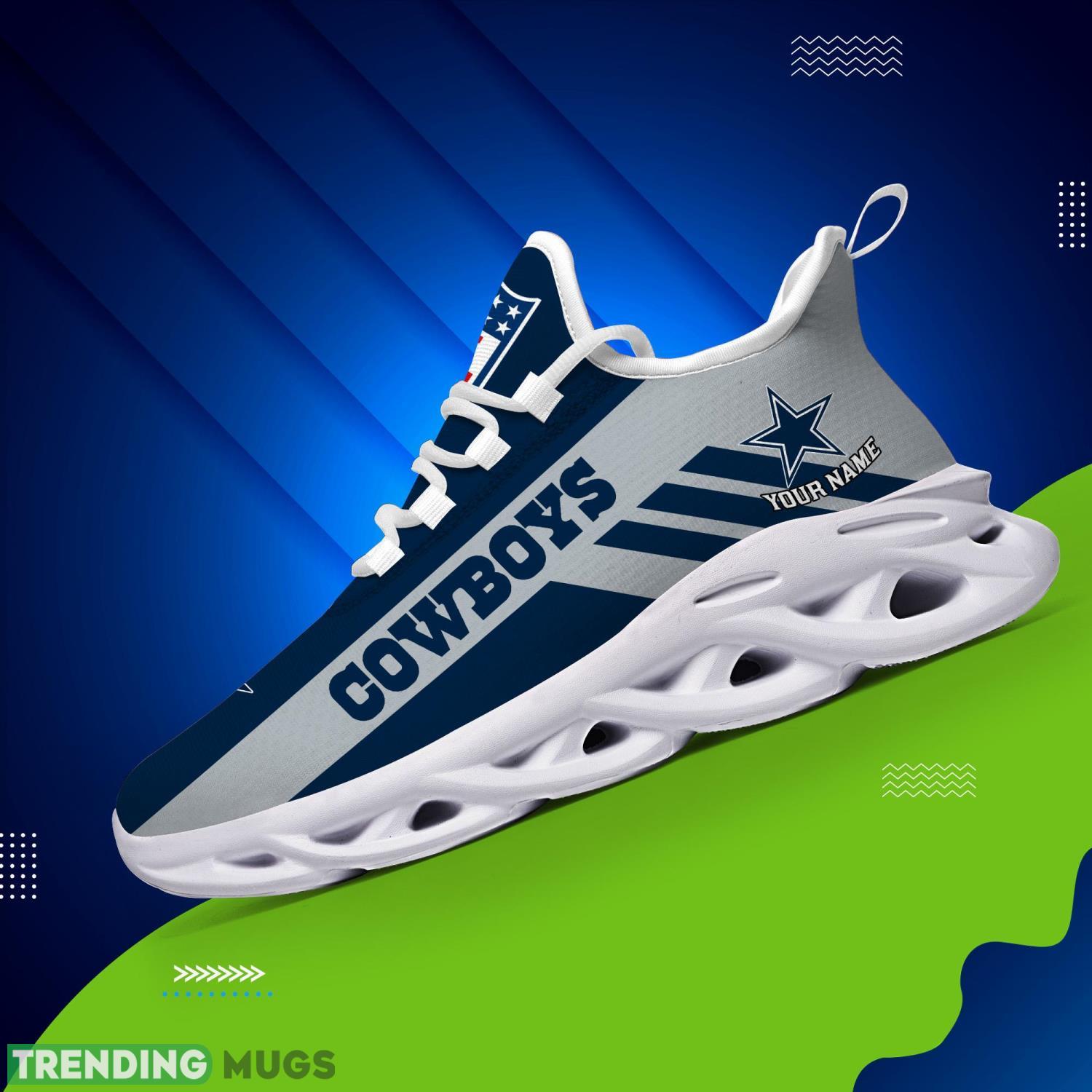 Dallas Cowboys Sneakers For Fans Custom Name Max Soul Shoes Max Soul Dallas Cowboys Sneakers For Fans Custom Name Max Soul Shoes Max Soul