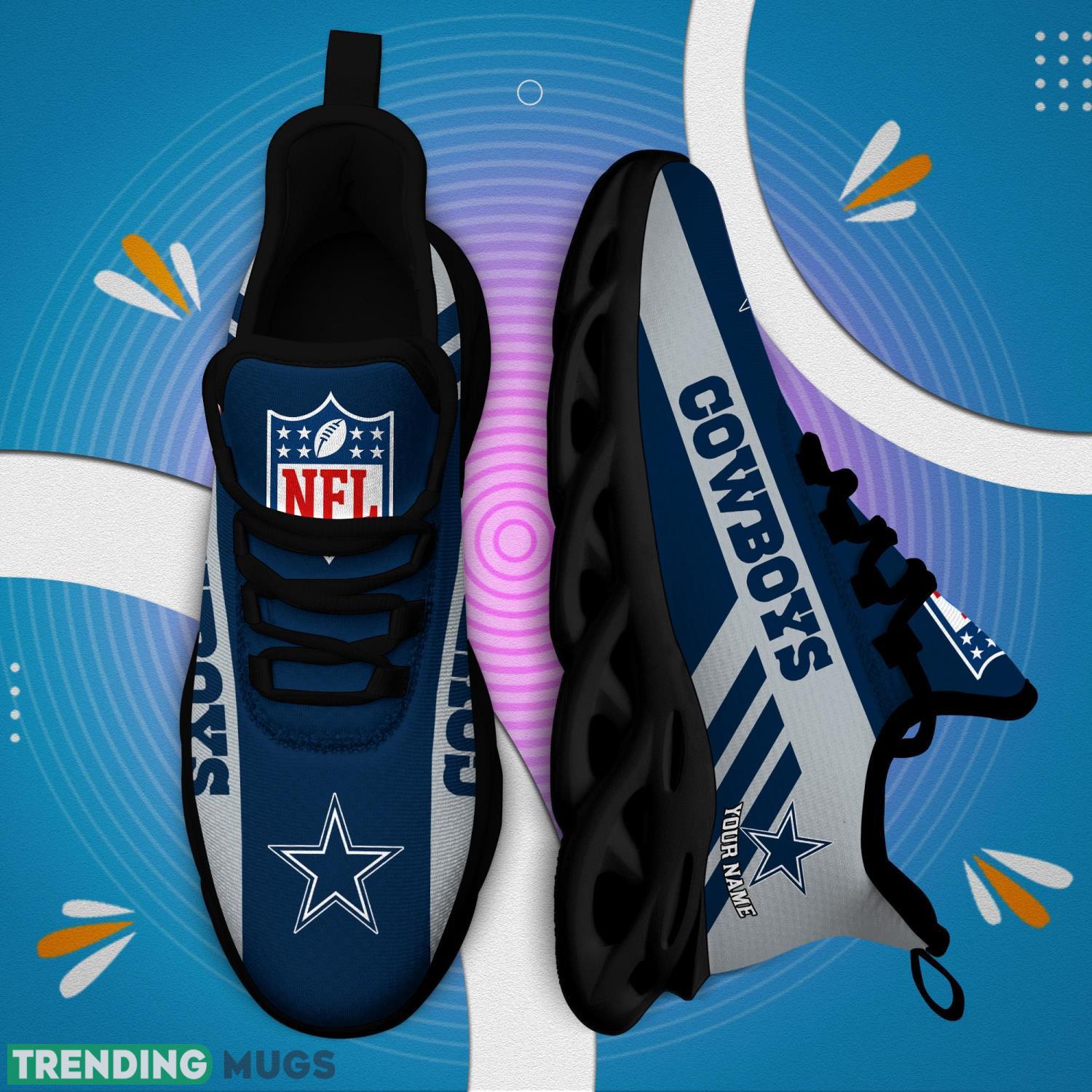 Dallas Cowboys Sneakers For Fans Custom Name Max Soul Shoes Max Soul Dallas Cowboys Sneakers For Fans Custom Name Max Soul Shoes Max Soul