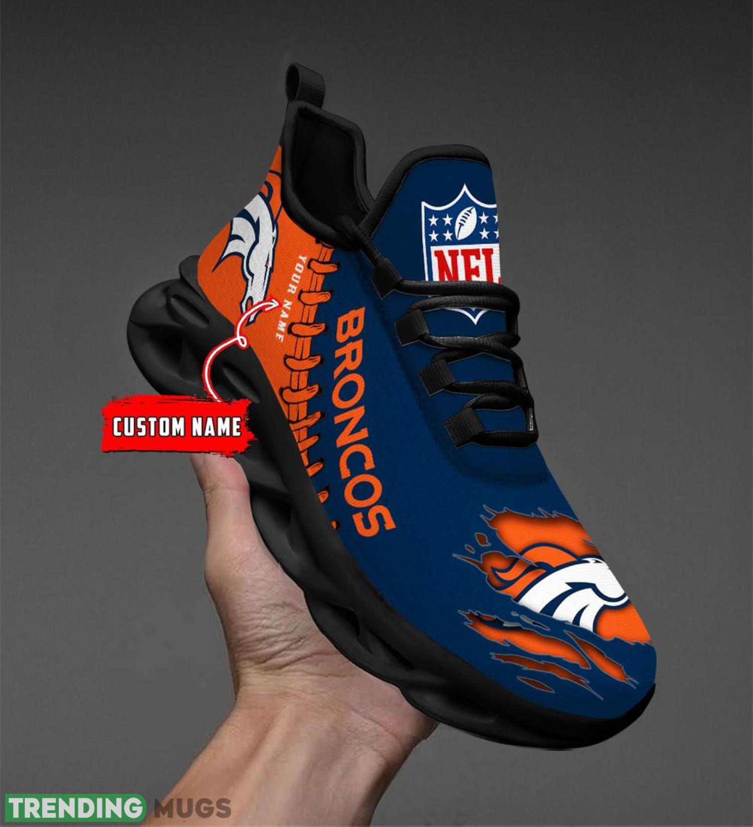 Denver Broncos Logo Personalized Name Max Soul Shoes Max Soul Denver Broncos Logo Personalized Name Max Soul Shoes Max Soul