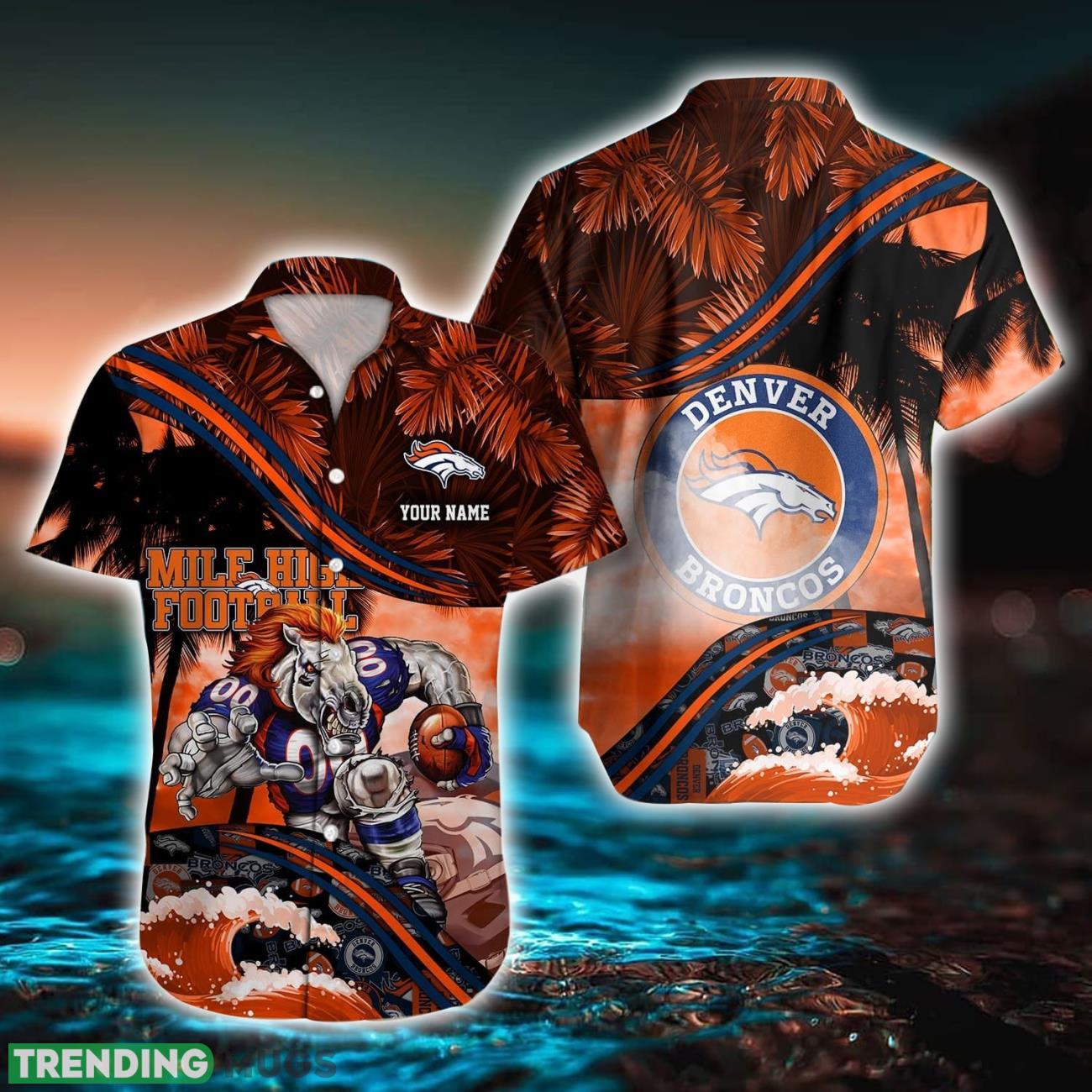 Denver Broncos NFL Hawaiian Shirt Custom Name New Design For Fans Product Photo 1