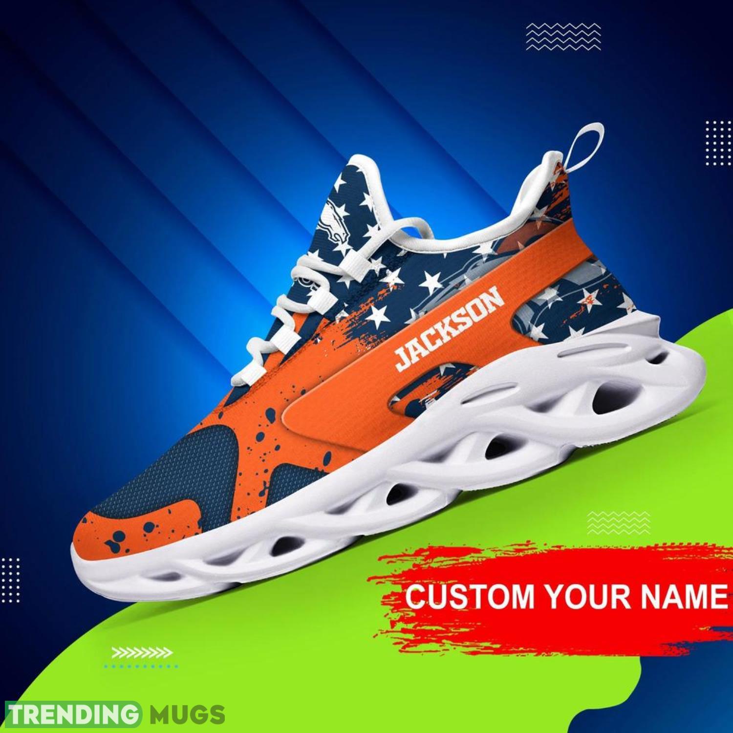 Denver Broncos NFL Max Soul Shoes Custom Name Sneakers Hot Trending Men And Women Sneakers Personalized Gifts For Denver Broncos Fans Max Soul Denver Broncos NFL Max Soul Shoes Custom Name Sneakers Hot Trending Men And Women Sneakers Personalized Gifts For Denver Broncos Fans Max Soul