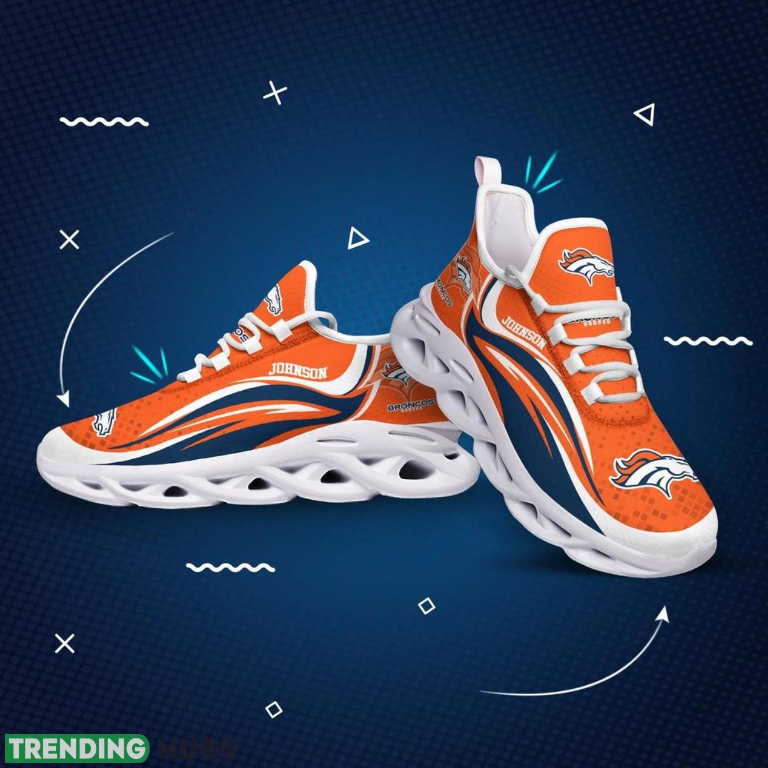 Denver Broncos NFL Max Soul Shoes Custom Name Sneakers Hot Trending Men And Women Sport Gift Max Soul Denver Broncos NFL Max Soul Shoes Custom Name Sneakers Hot Trending Men And Women Sport Gift Max Soul