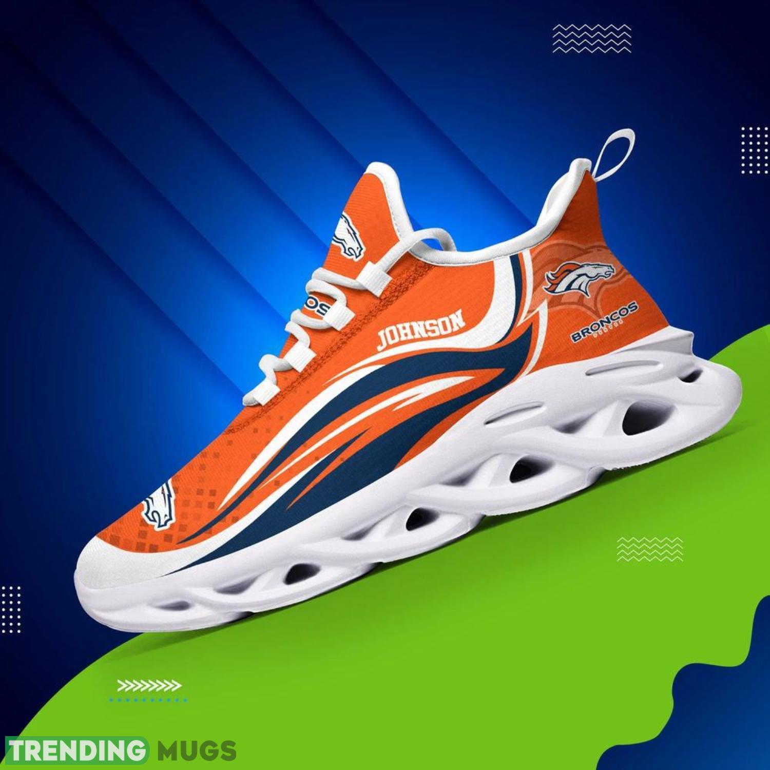 Denver Broncos NFL Max Soul Shoes Custom Name Sneakers Hot Trending Men And Women Sport Gift Product Photo 1 Denver Broncos NFL Max Soul Shoes Custom Name Sneakers Hot Trending Men And Women Sport Gift Product Photo 1