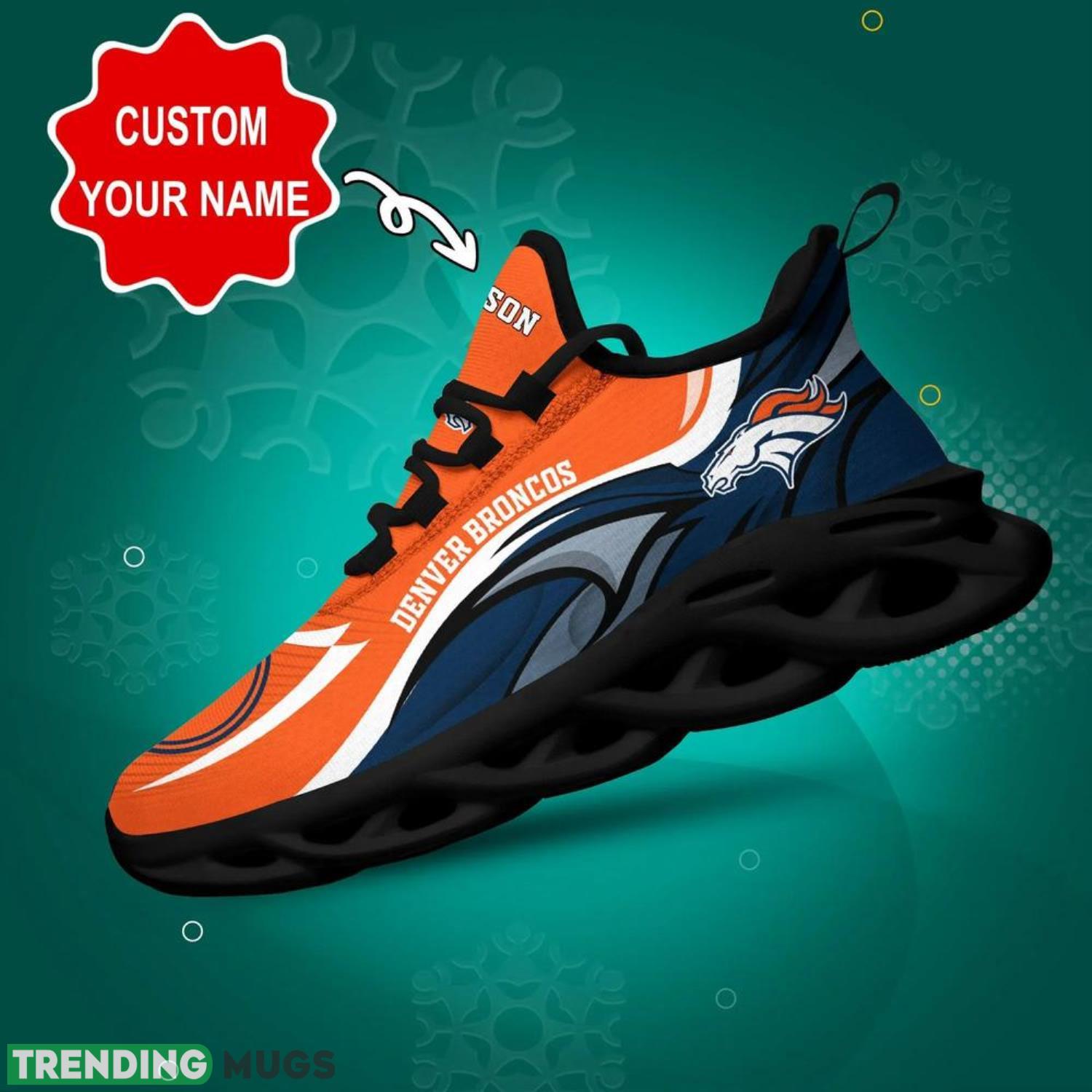 Denver Broncos NFL Max Soul Shoes Custom Name Sneakers Hot Trending Personalized Gifts For NFL Fans Product Photo 1 Denver Broncos NFL Max Soul Shoes Custom Name Sneakers Hot Trending Personalized Gifts For NFL Fans Product Photo 1