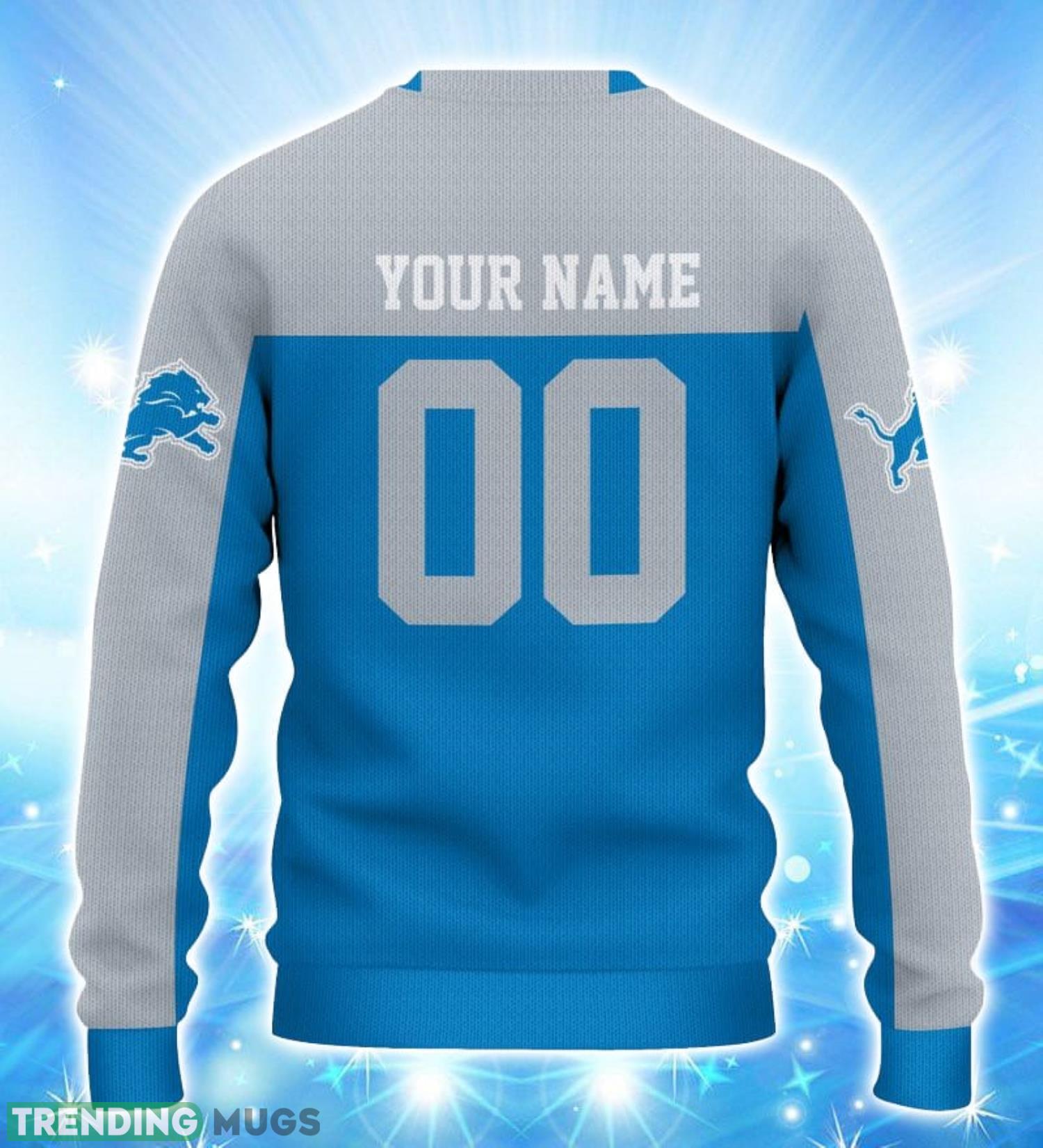 Detroit Lions Limited Edition Knitted 3D Ugly Christmas Sweater Custom Name And Number 3D Sweater Detroit Lions Limited Edition Knitted 3D Ugly Christmas Sweater Custom Name And Number 3D Sweater