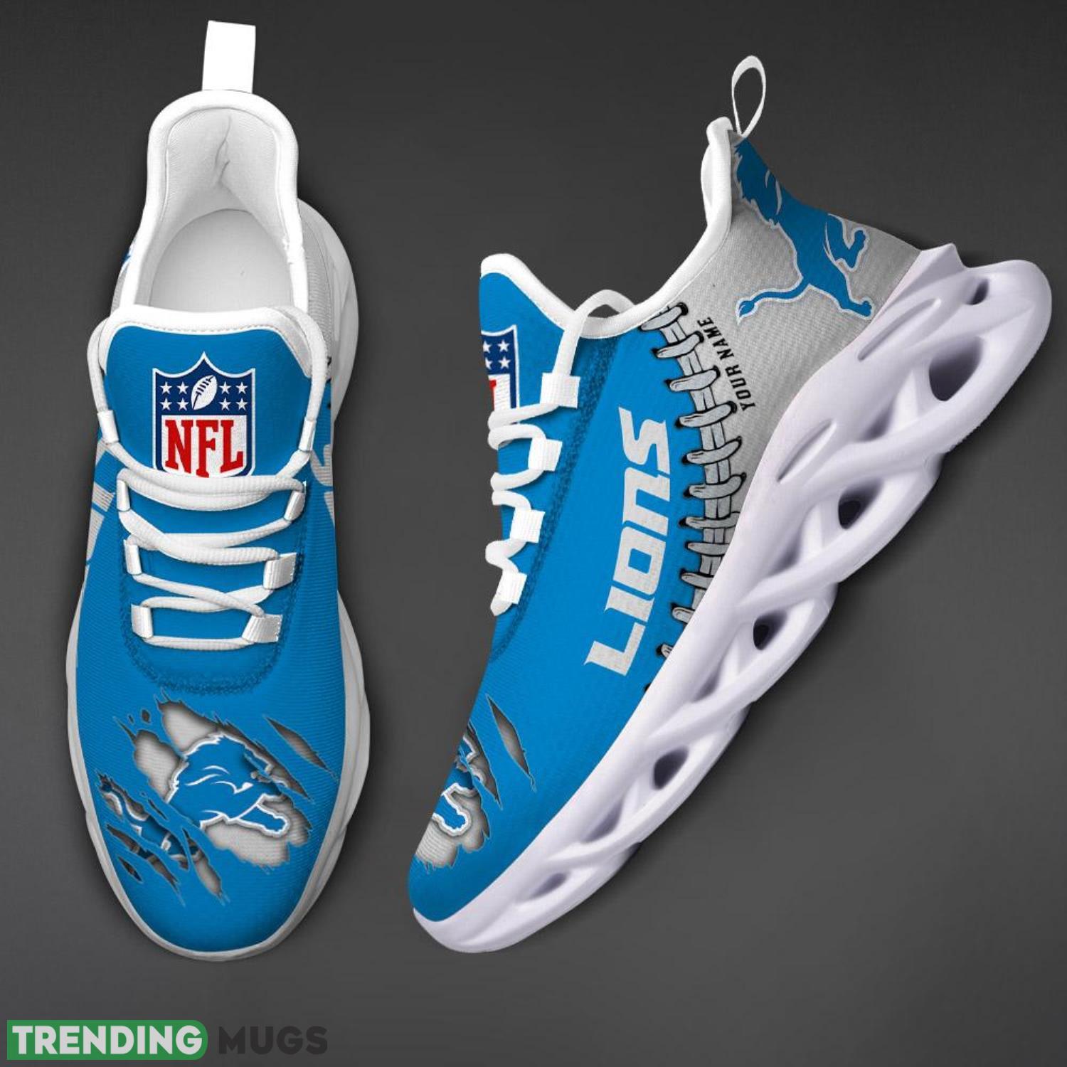Detroit Lions Logo Personalized Name Max Soul Shoes Max Soul Detroit Lions Logo Personalized Name Max Soul Shoes Max Soul