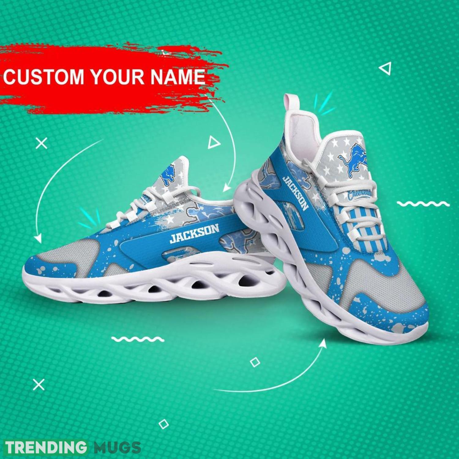 Detroit Lions NFL Max Soul Shoes Custom Name Sneakers Running Shoes Hot Trending Personalized Gifts For NFL Fans Max Soul Detroit Lions NFL Max Soul Shoes Custom Name Sneakers Running Shoes Hot Trending Personalized Gifts For NFL Fans Max Soul