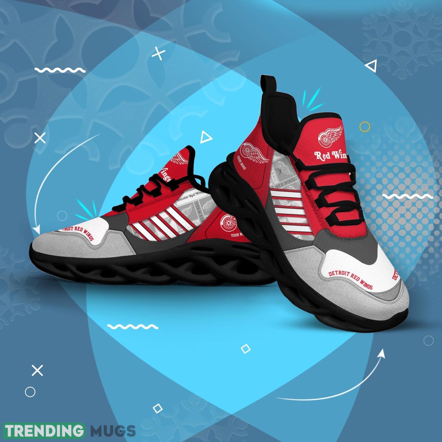 Detroit Red Wings Clunky Max Soul Shoes Running Shoes For Big Fans Max Soul Detroit Red Wings Clunky Max Soul Shoes Running Shoes For Big Fans Max Soul