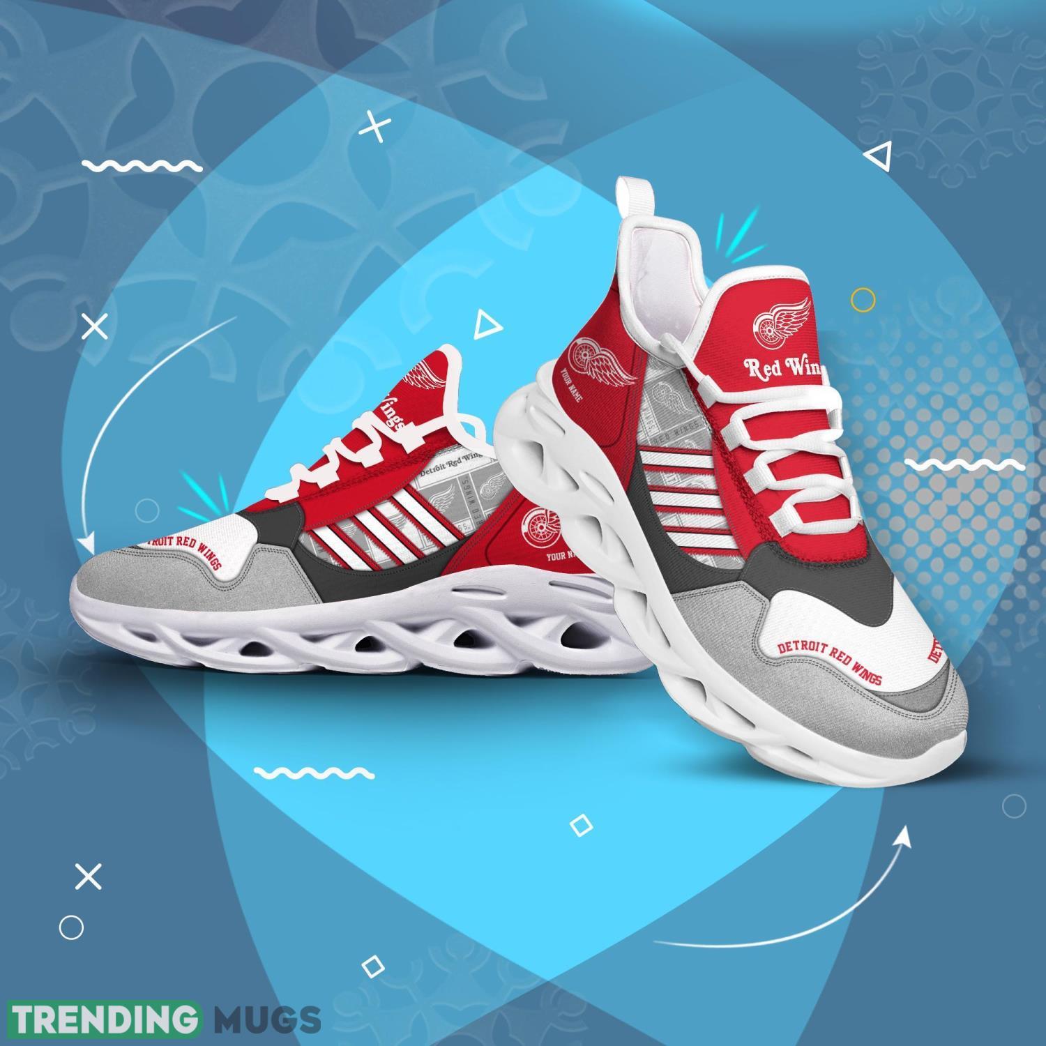 Detroit Red Wings Clunky Max Soul Shoes Running Shoes For Big Fans Max Soul Detroit Red Wings Clunky Max Soul Shoes Running Shoes For Big Fans Max Soul