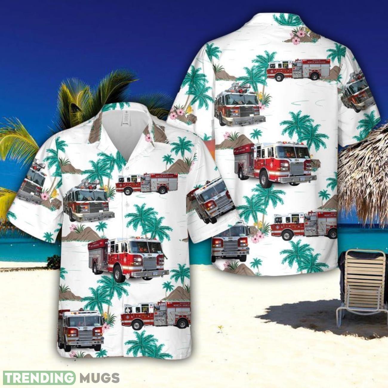 District of North Vancouver Fire and Rescue Aloha Hawaiian Shirt Beach Gift Short Sleeve Shirt Product Photo 1 District of North Vancouver Fire and Rescue Aloha Hawaiian Shirt Beach Gift Short Sleeve Shirt Product Photo 1