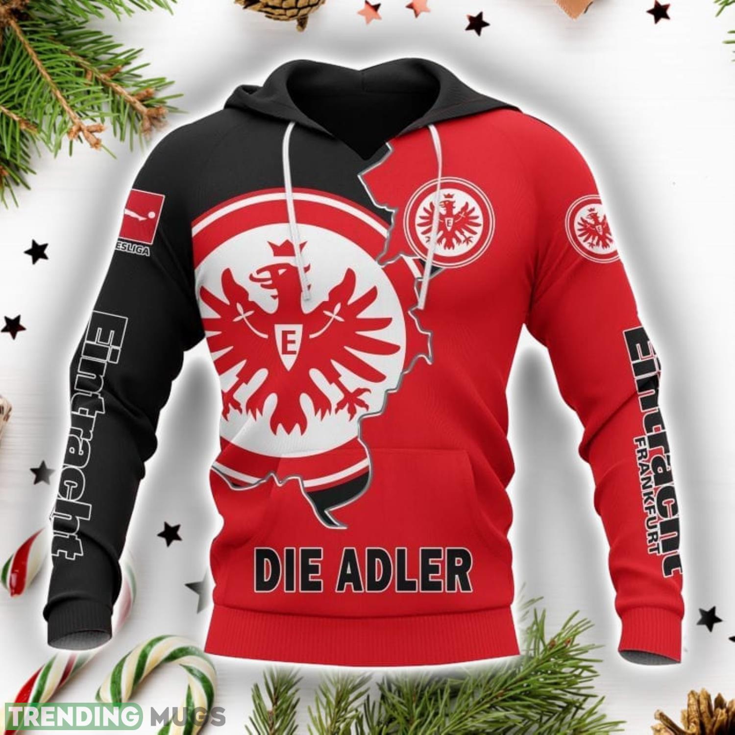 Eintracht Frankfurt Printing Hoodie 3D All Over Printed Gift Unisex Hoodie Product Photo 1 Eintracht Frankfurt Printing Hoodie 3D All Over Printed Gift Unisex Hoodie Product Photo 1
