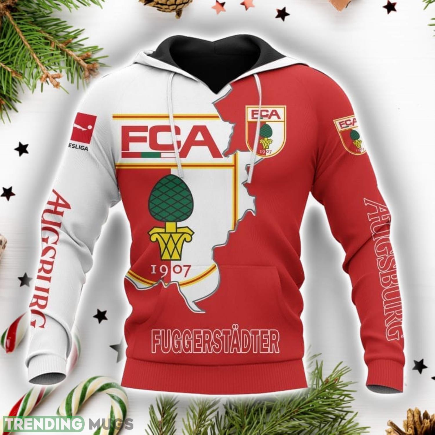FC Augsburg Printing Hoodie 3D All Over Printed Gift Unisex Hoodie Product Photo 1 FC Augsburg Printing Hoodie 3D All Over Printed Gift Unisex Hoodie Product Photo 1