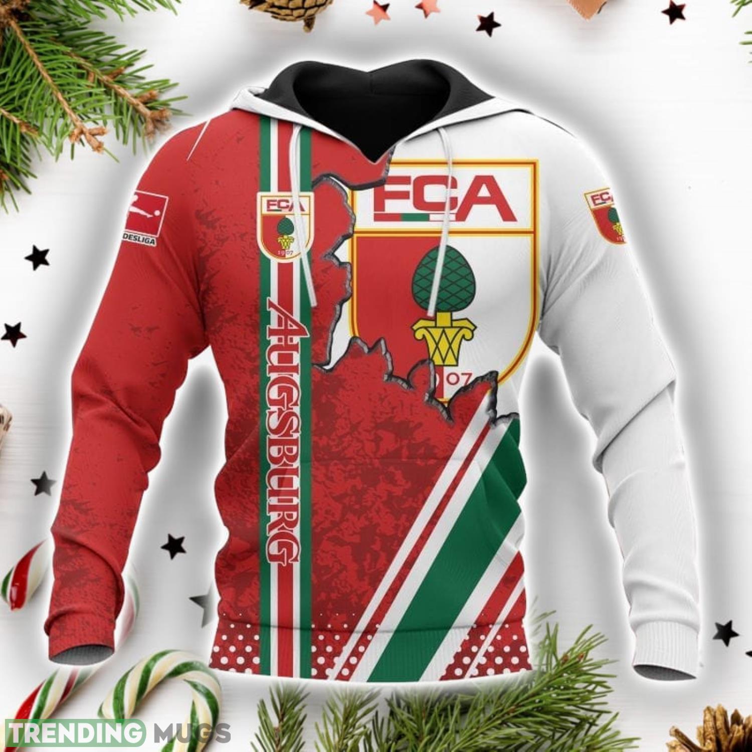 FC Augsburg Printing Hoodie 3D All Over Printed Nice Gift Product Photo 1 FC Augsburg Printing Hoodie 3D All Over Printed Nice Gift Product Photo 1