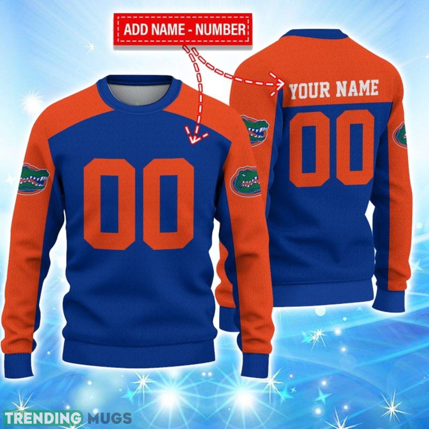 Florida Gators Limited Edition Knitted 3D Ugly Christmas Sweater Custom Name And Number Product Photo 1 Florida Gators Limited Edition Knitted 3D Ugly Christmas Sweater Custom Name And Number Product Photo 1