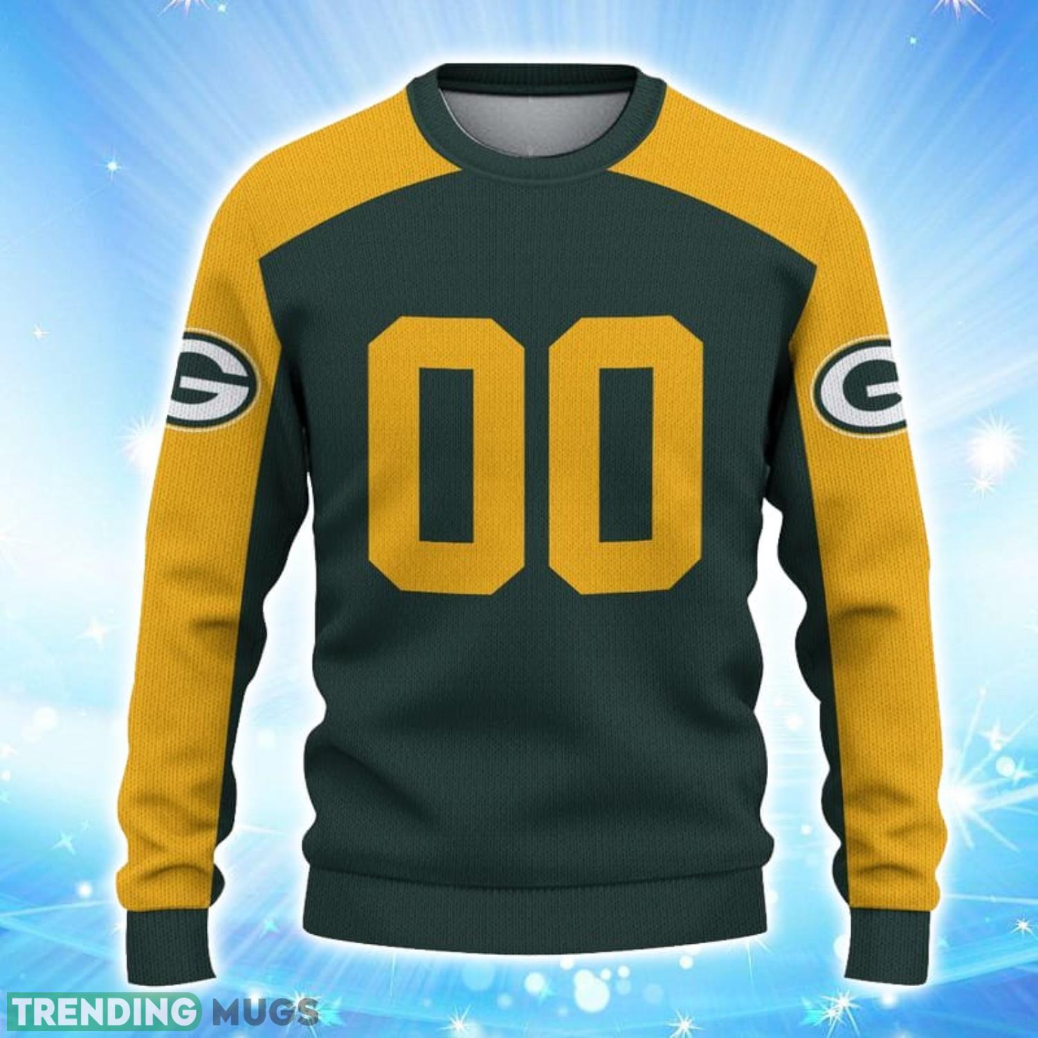 Green Bay Packers Limited Edition Knitted 3D Ugly Christmas Sweater Custom Name And Number 3D Sweater Green Bay Packers Limited Edition Knitted 3D Ugly Christmas Sweater Custom Name And Number 3D Sweater
