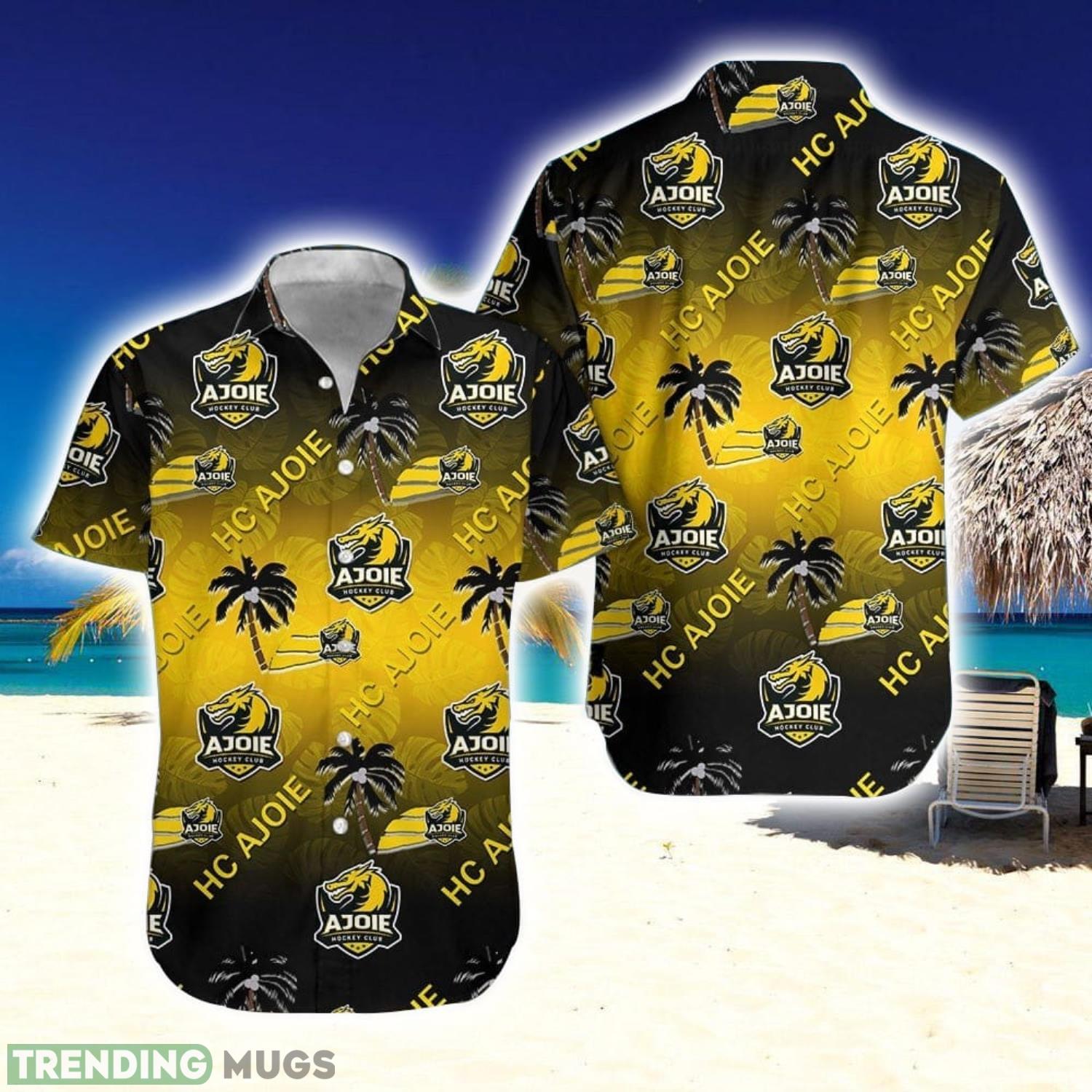 HC Ajoie Coconut Pattern 3D Hawaiian Shirt Aloha Shirt For Summer Gift Product Photo 1 HC Ajoie Coconut Pattern 3D Hawaiian Shirt Aloha Shirt For Summer Gift Product Photo 1