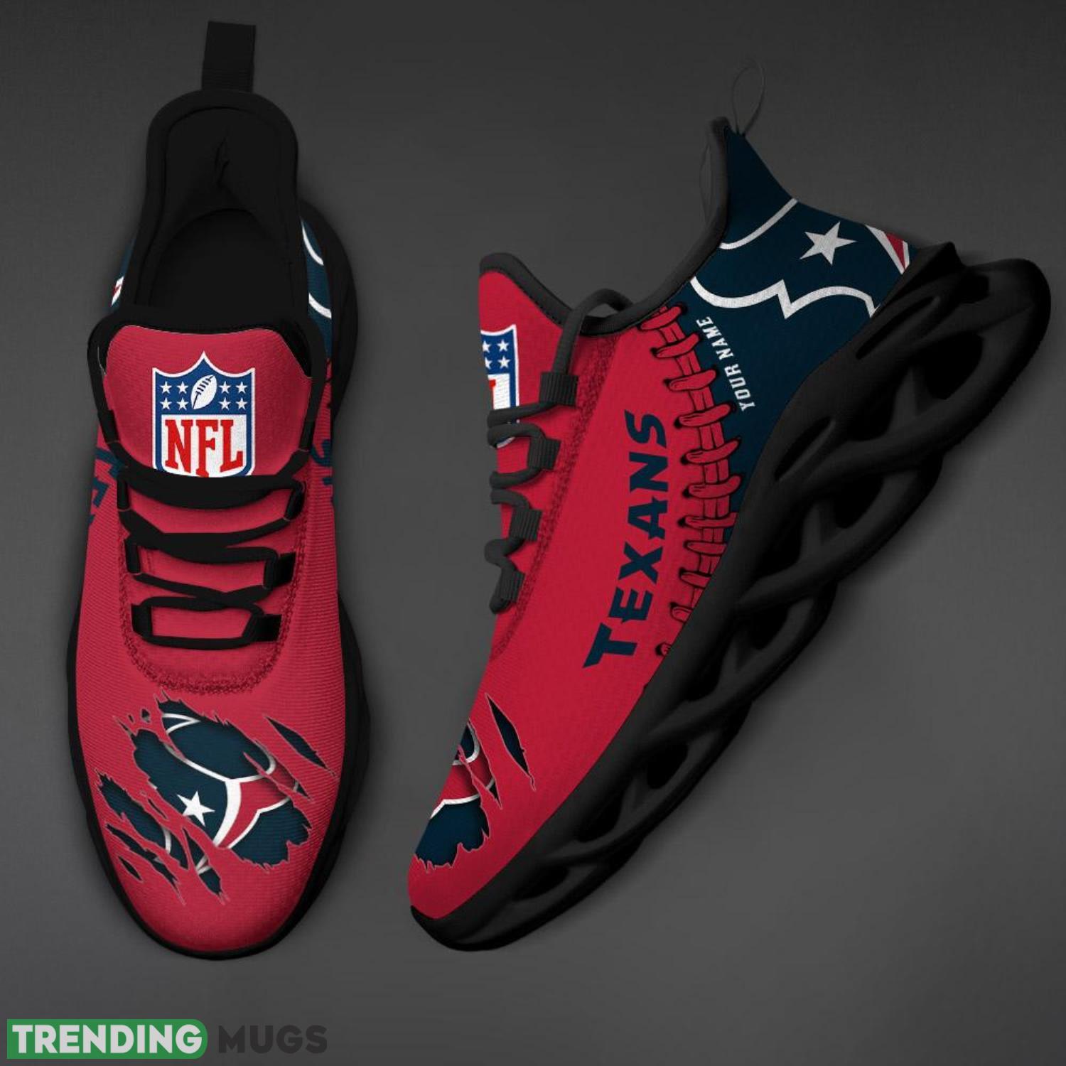 Houston Texans Logo Personalized Name Max Soul Shoes Max Soul Houston Texans Logo Personalized Name Max Soul Shoes Max Soul