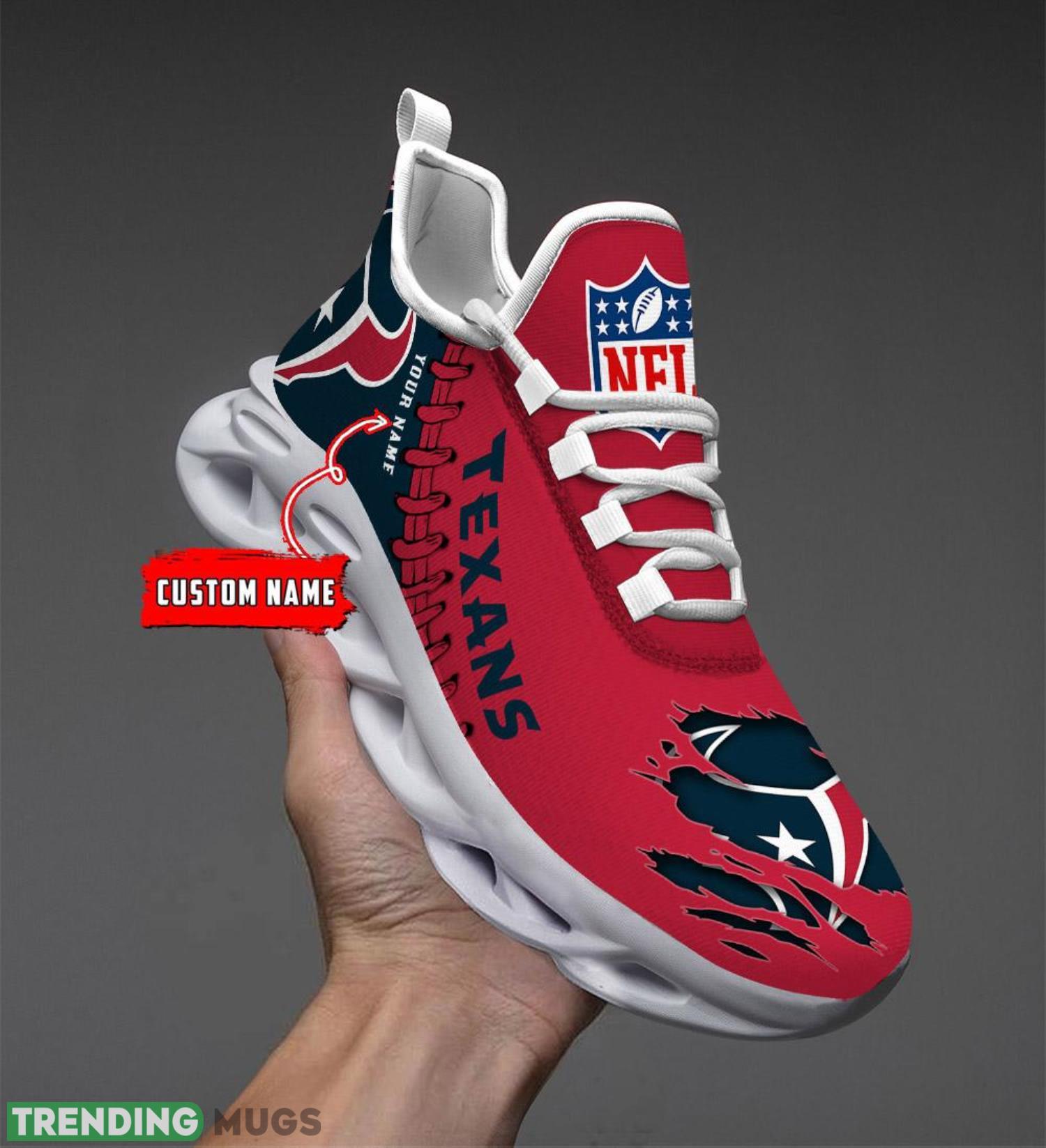 Houston Texans Logo Personalized Name Max Soul Shoes Max Soul Houston Texans Logo Personalized Name Max Soul Shoes Max Soul