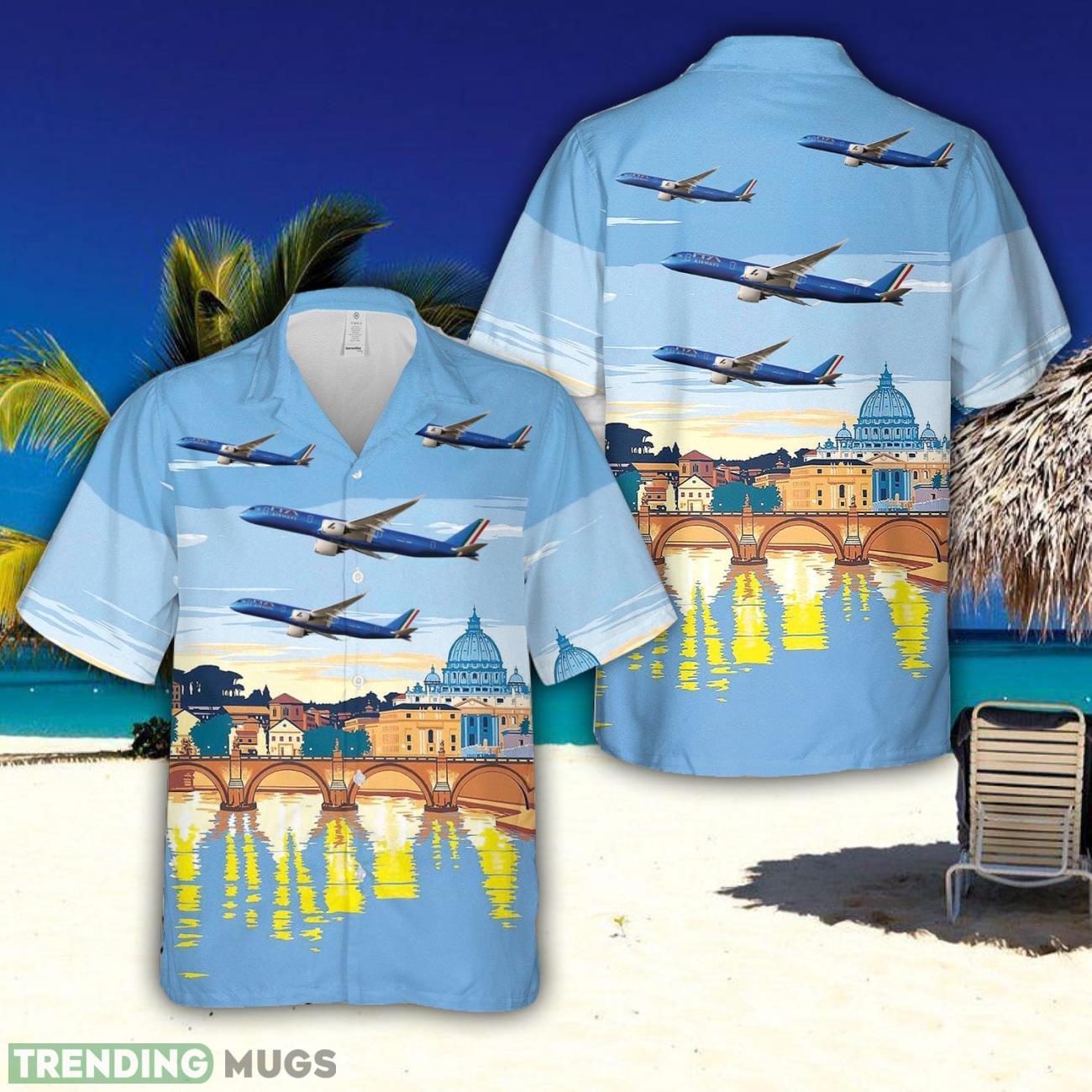 Italy ITA Airways Airbus A350-941 (EI-IFF) Aloha Hawaiian Shirt Beach Gift Short Sleeve Shirt Product Photo 1 Italy ITA Airways Airbus A350-941 (EI-IFF) Aloha Hawaiian Shirt Beach Gift Short Sleeve Shirt Product Photo 1